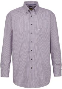 Hemd kleinkariert
Pisa Button Down Langarm regular fit mit Kontrast