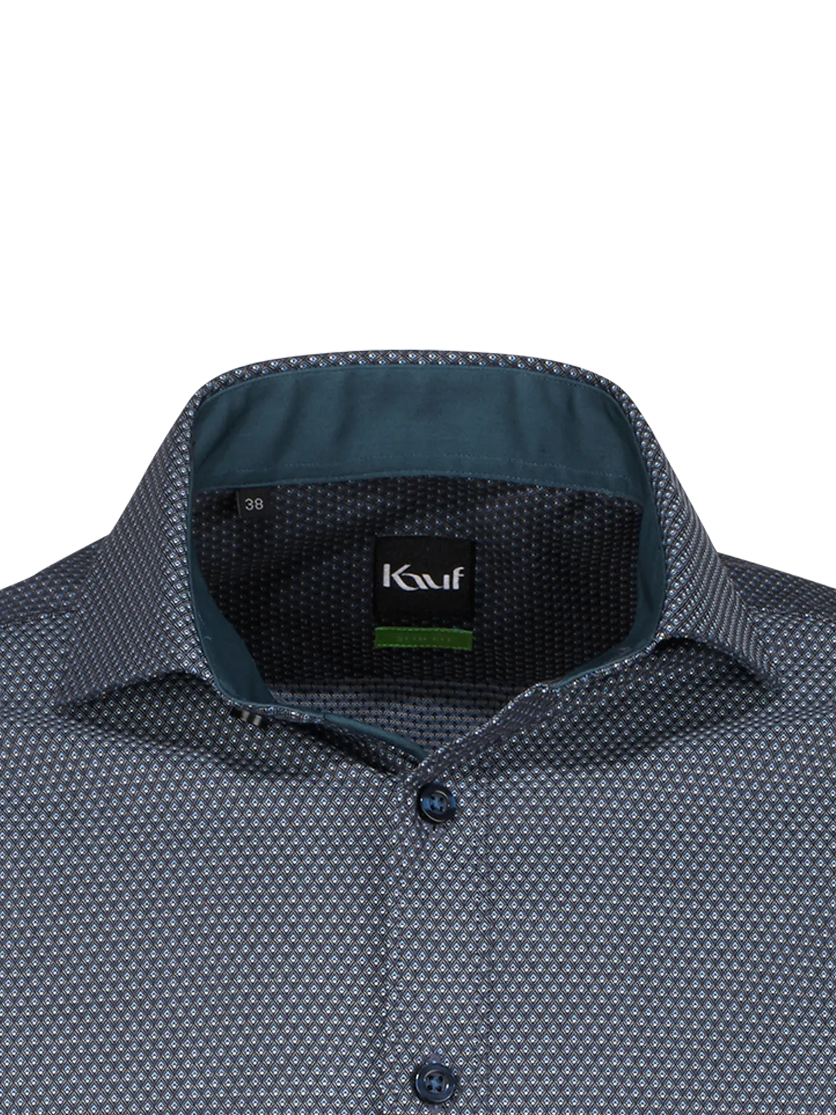 London New Kent slim fit Langarm mit Kontrast