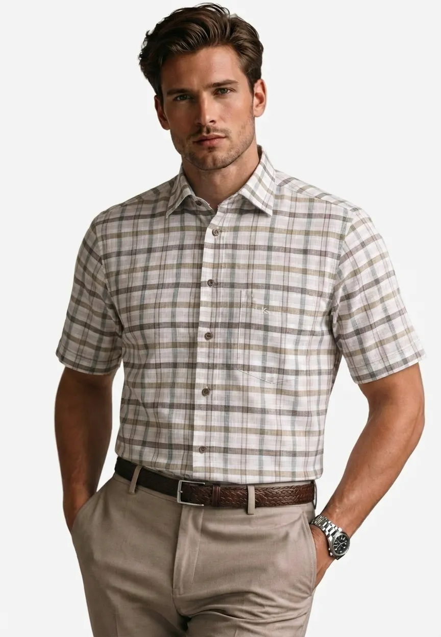 Bari Kent short sleeve regular fit with contrast
