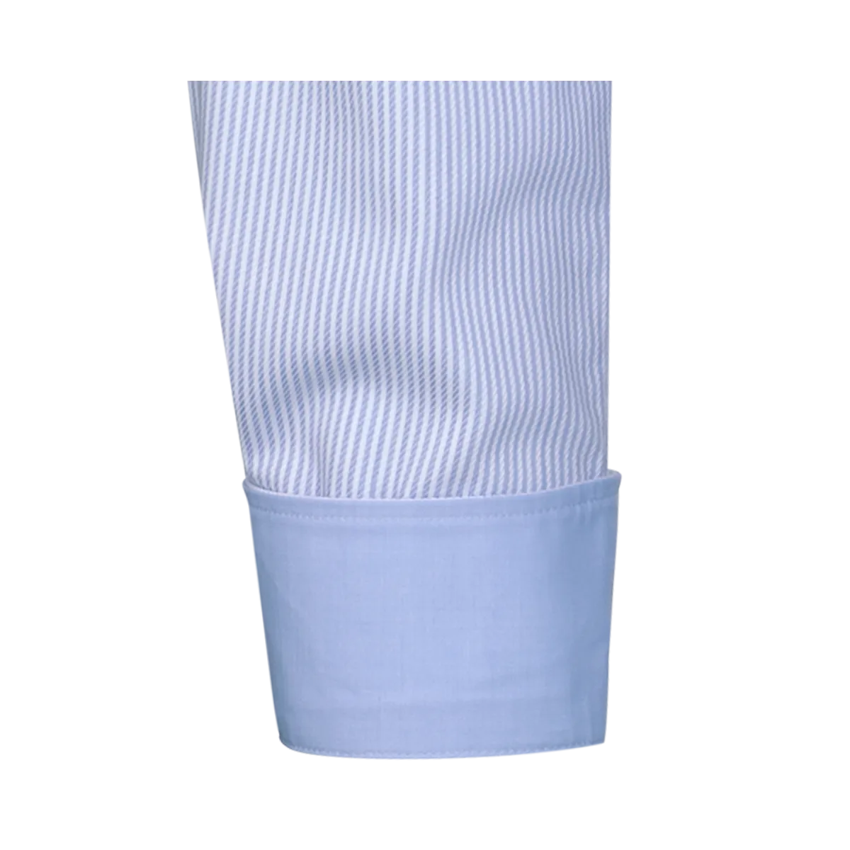 Regular-fit shirt – white and light blue nurse’s stripes in soft twill