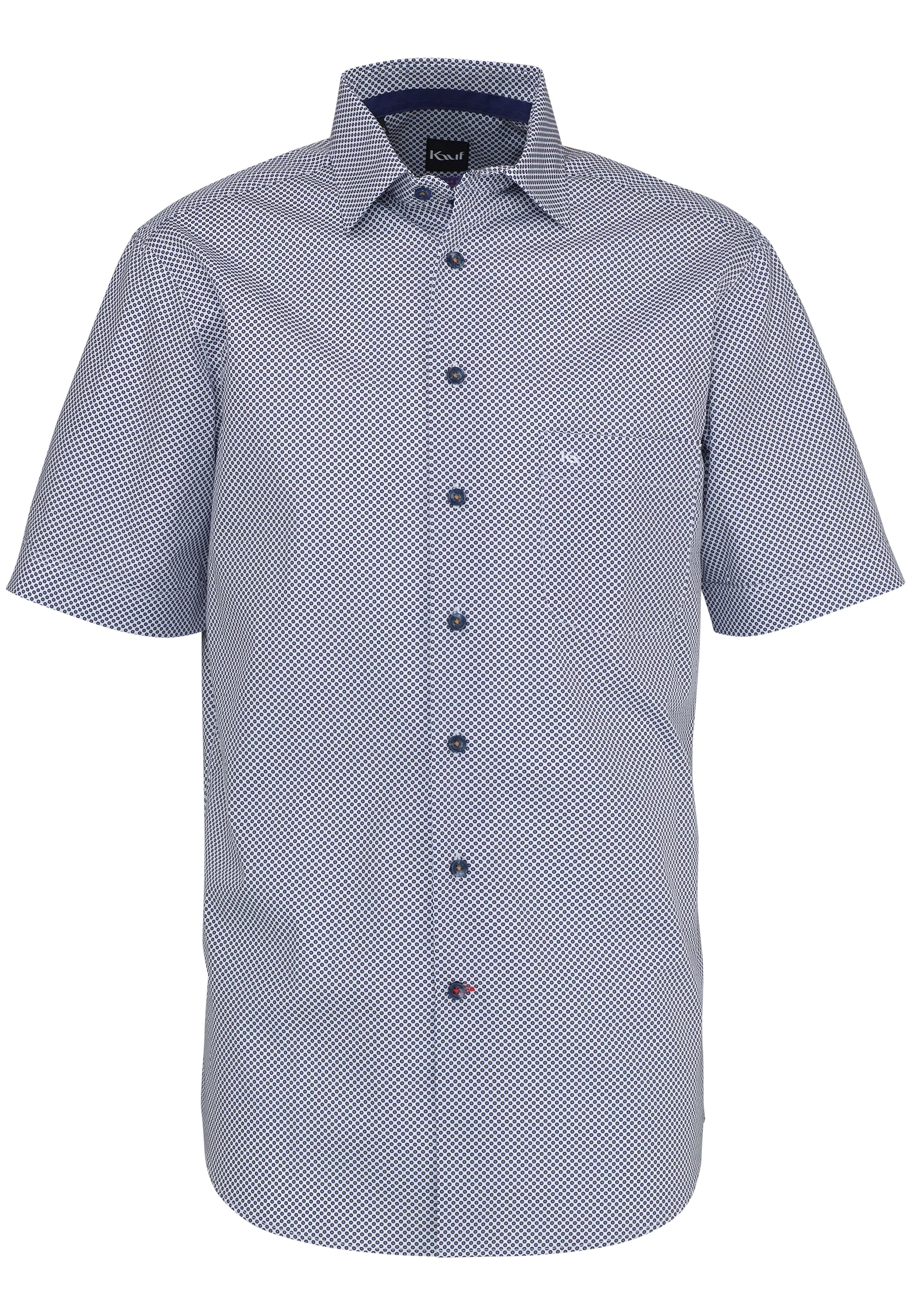 camicia blu bianco fantasia