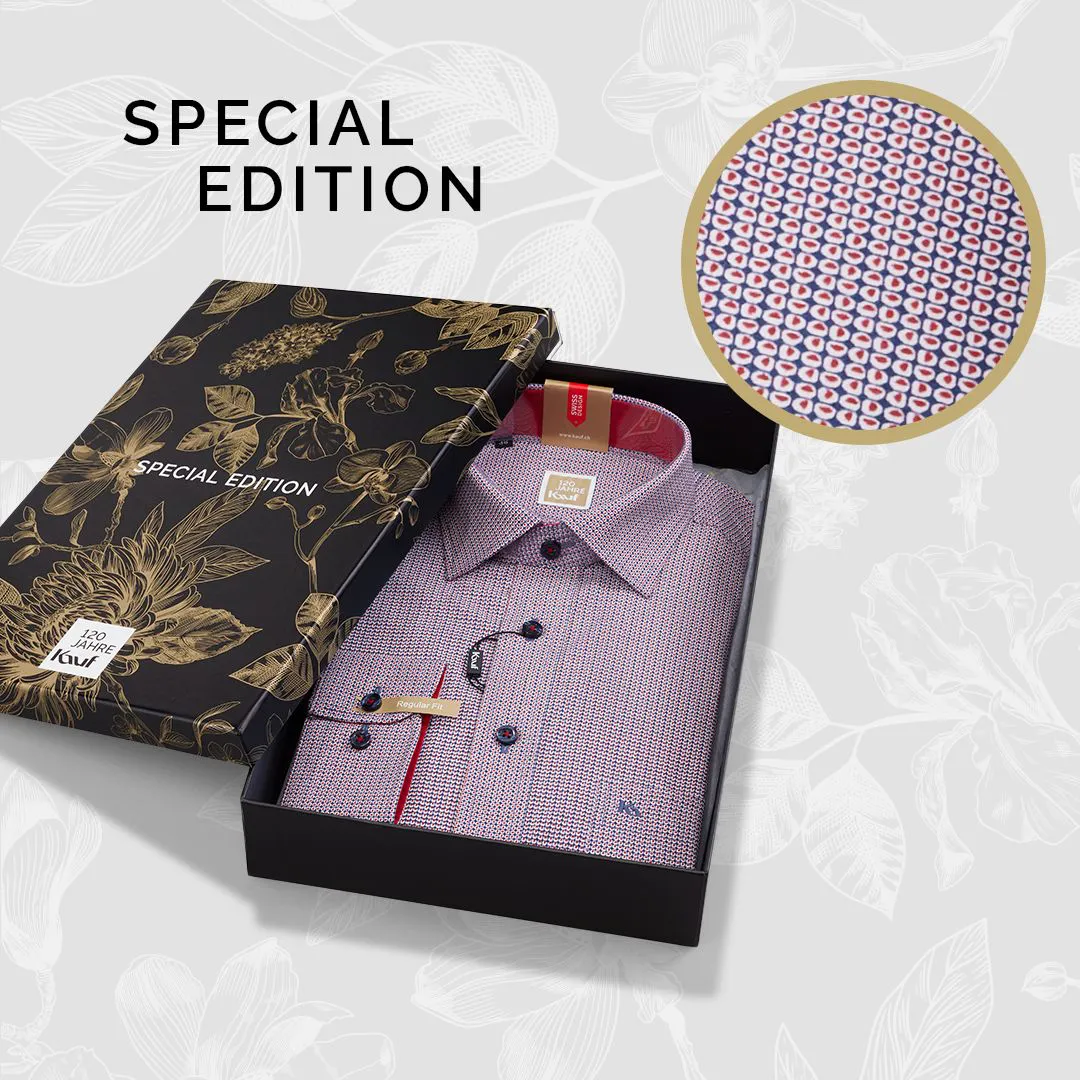 Firenze New Kent Langarm modern fit mit Kontrast