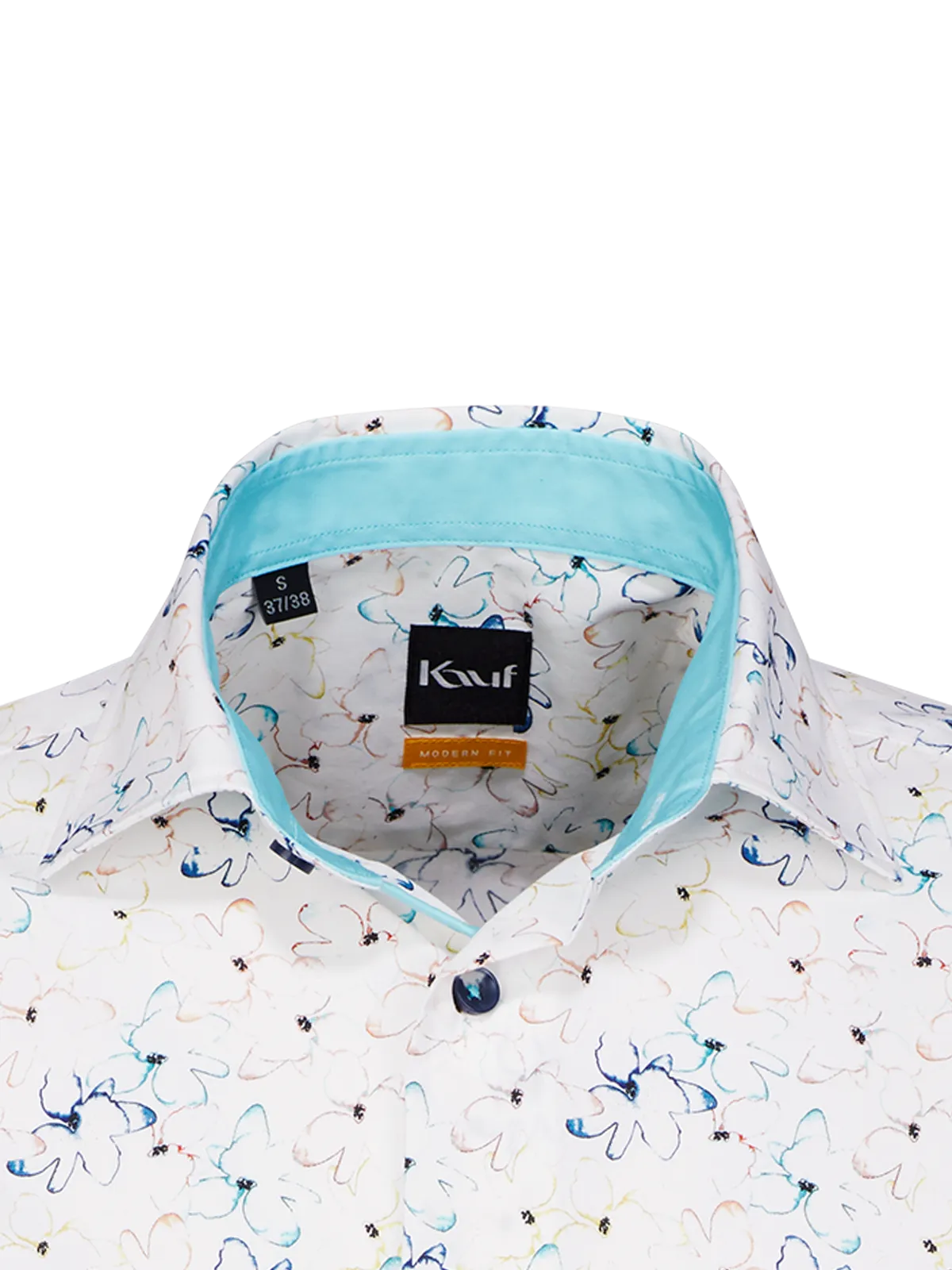 Verona Kent Kurzarm modern fit mit Kontrast