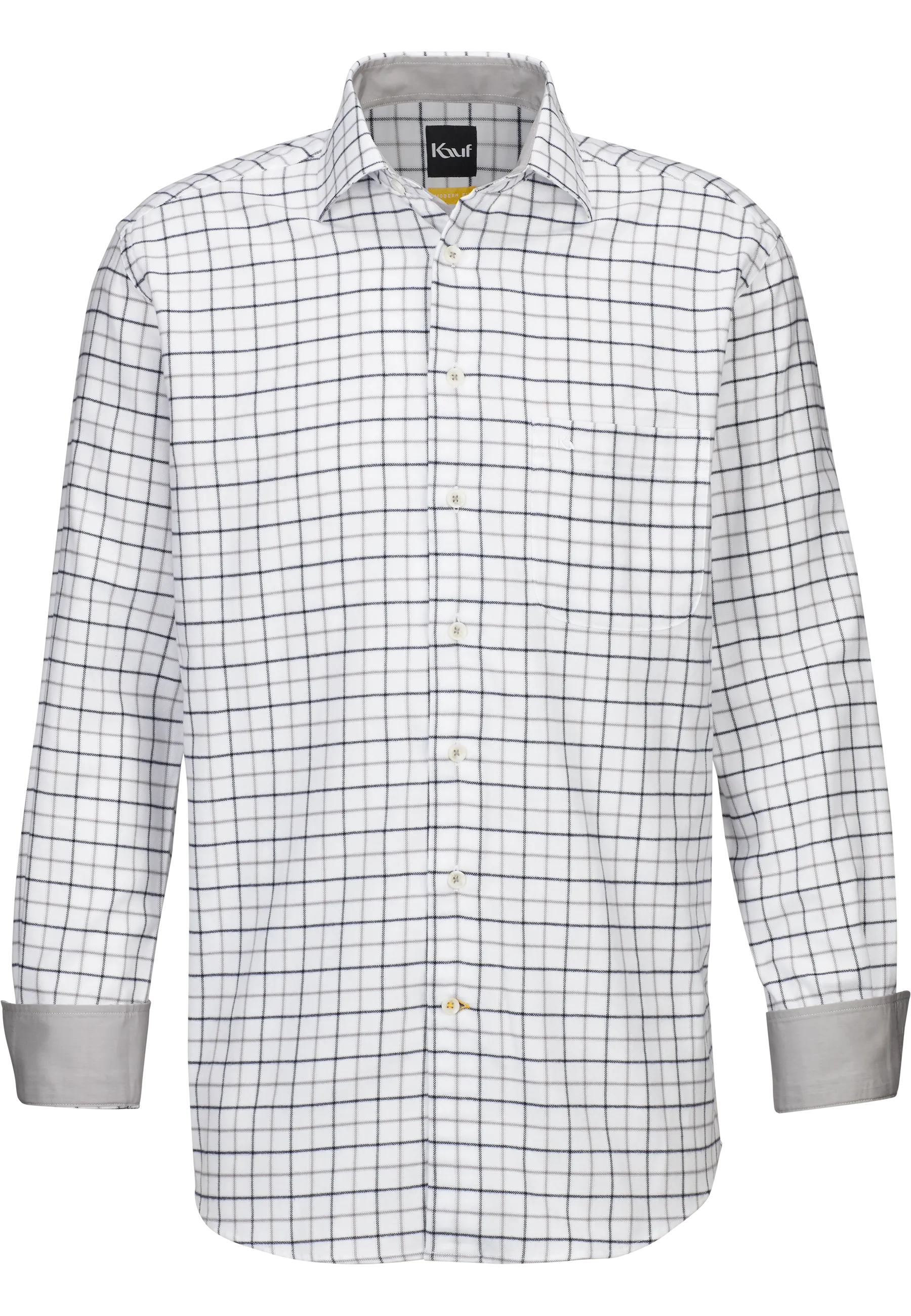 herrenhemd grau kariert