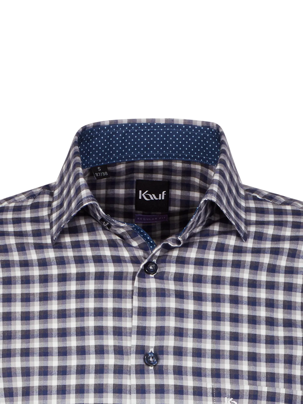 Bari Kent Langarm regular fit mit Kontrast