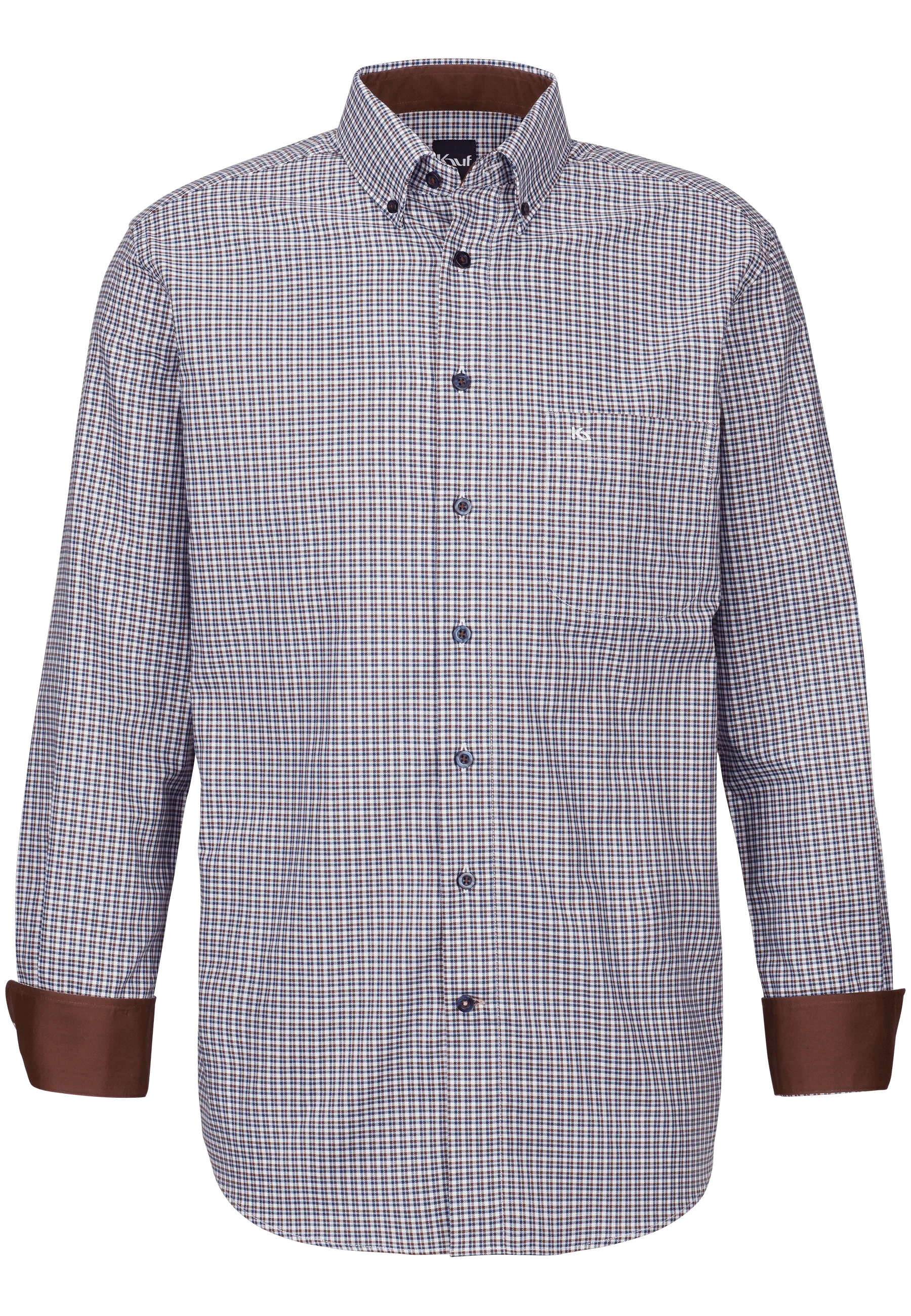 hemd blau weiss kariert