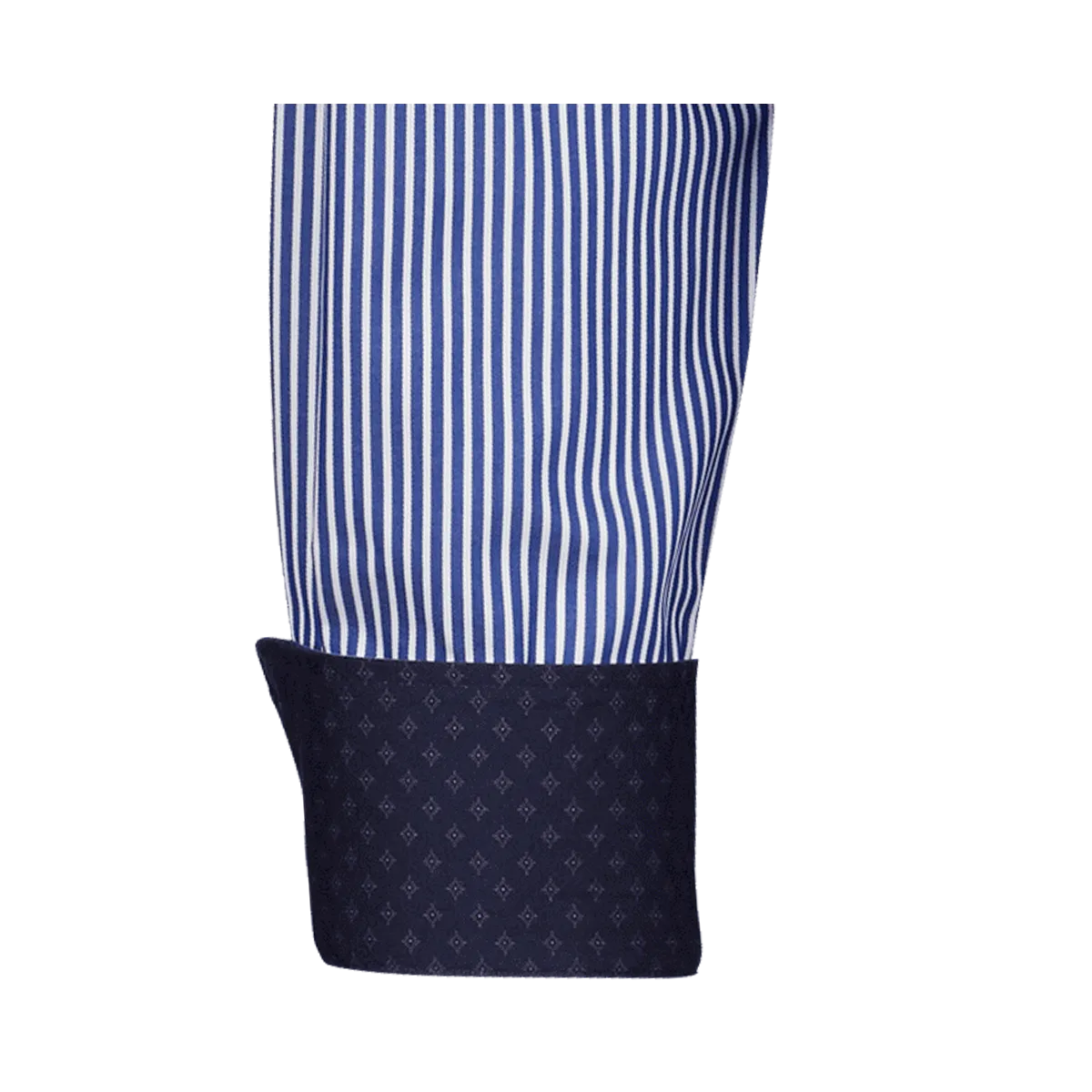 Pisa New Kent Langarm regular fit blau mit Kontrast