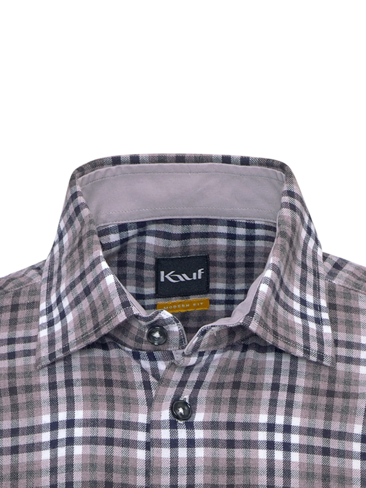 ACHETER Chemise à manches longues Bari Kent Coupe Regular Fit – Flanelle à carreaux mauve/noir – Entretien facile