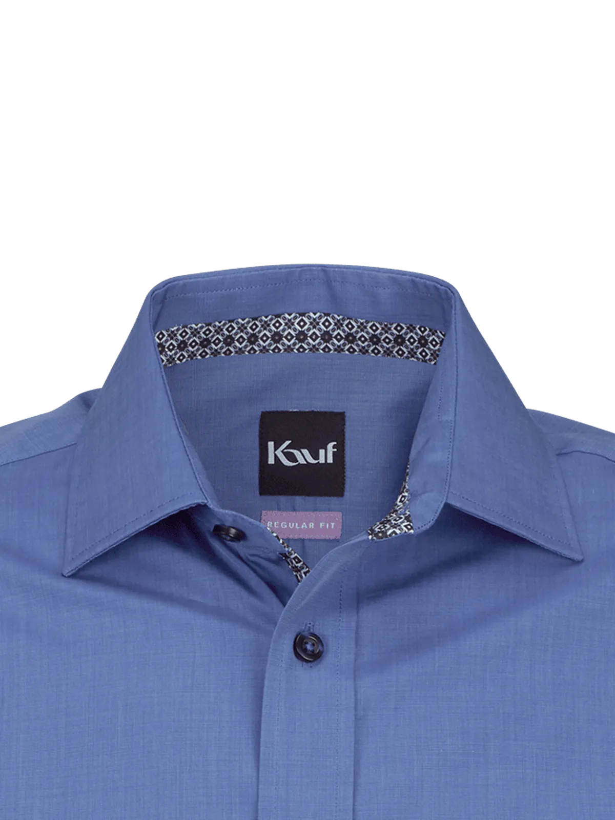 Pisa New Kent long sleeve regular fit blue with contrast