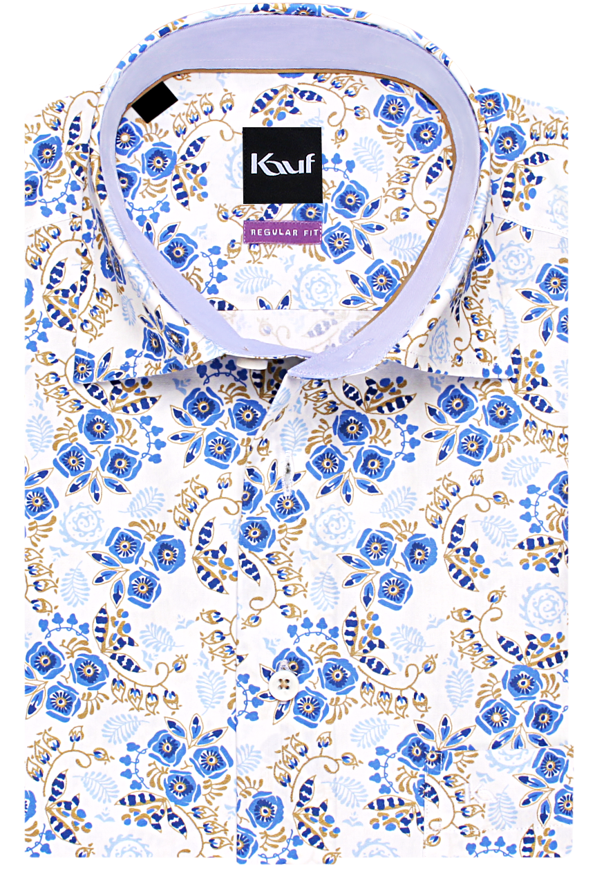 kurzarmhemd herren sommer blau