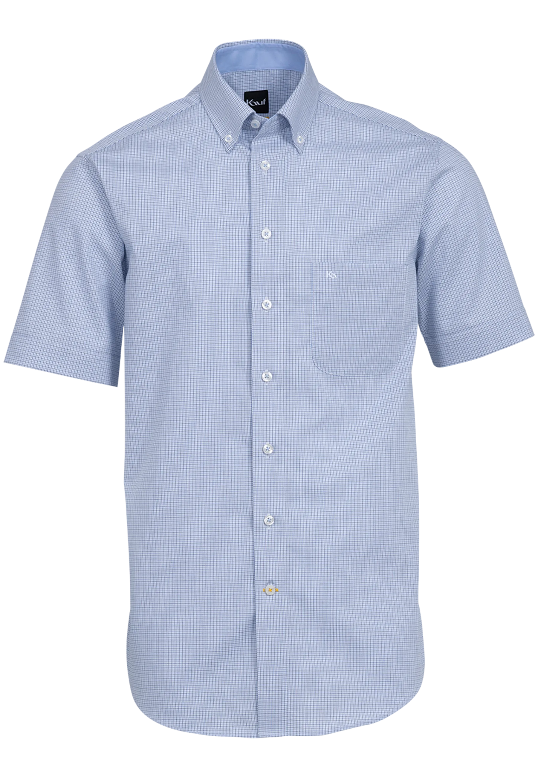 Kurzarmhemd blau Herren