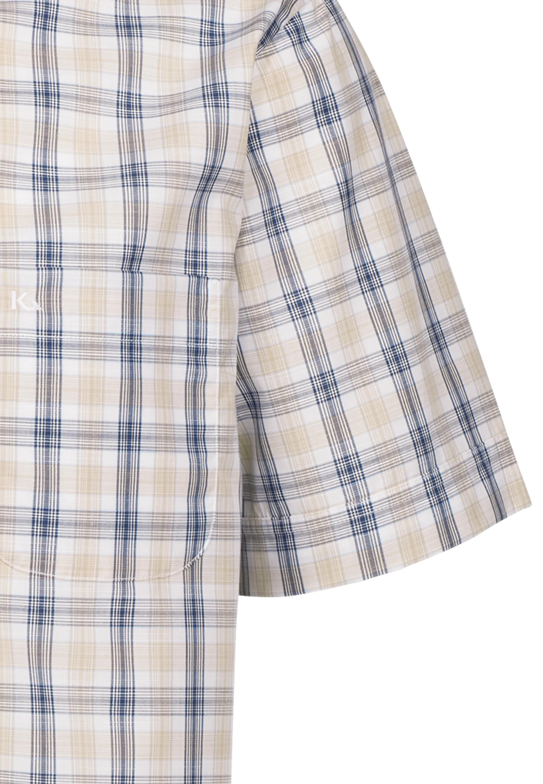 Pisa New Kent Kurzarm regular fit mit Kontrast