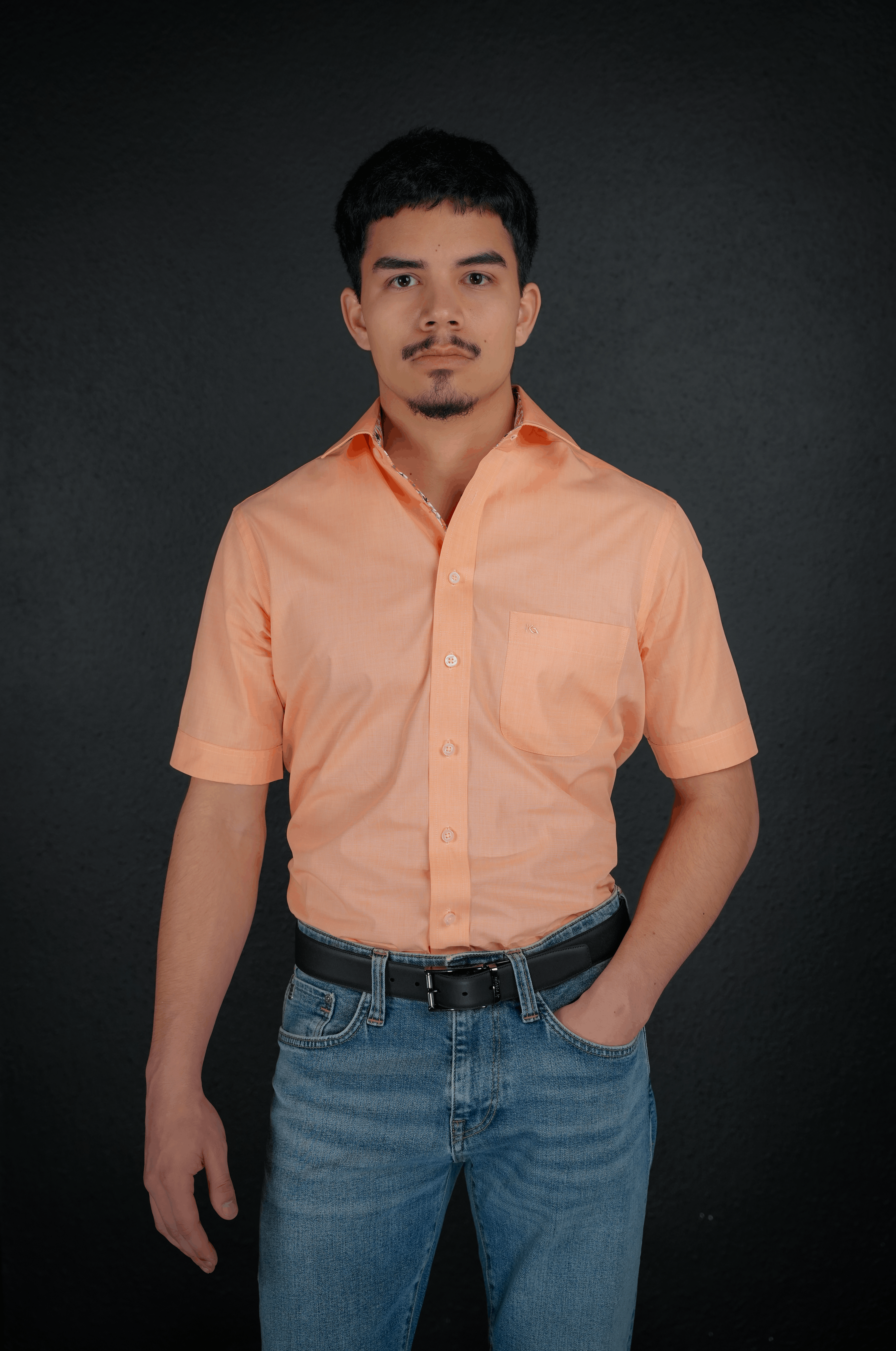 Verona Kent Kurzarm modern fit mit Kontrast