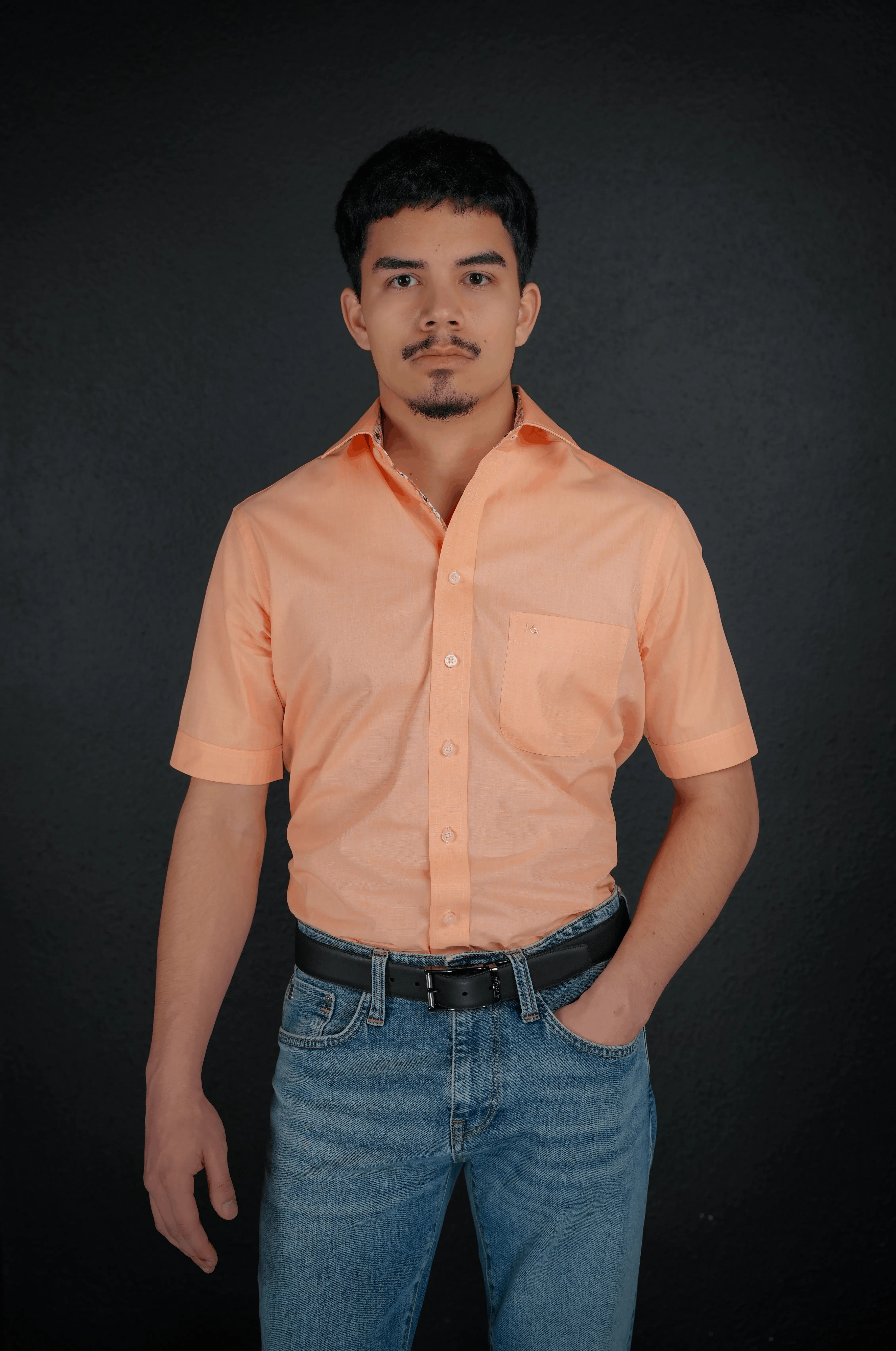 Verona Kent manica corta vestibilità moderna con contrasto