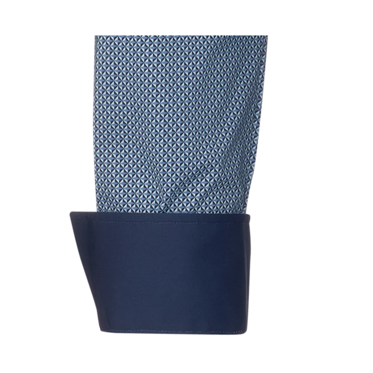 Bleu foncé Chemise en jersey New Kent « Firenze », coupe Modern Fit