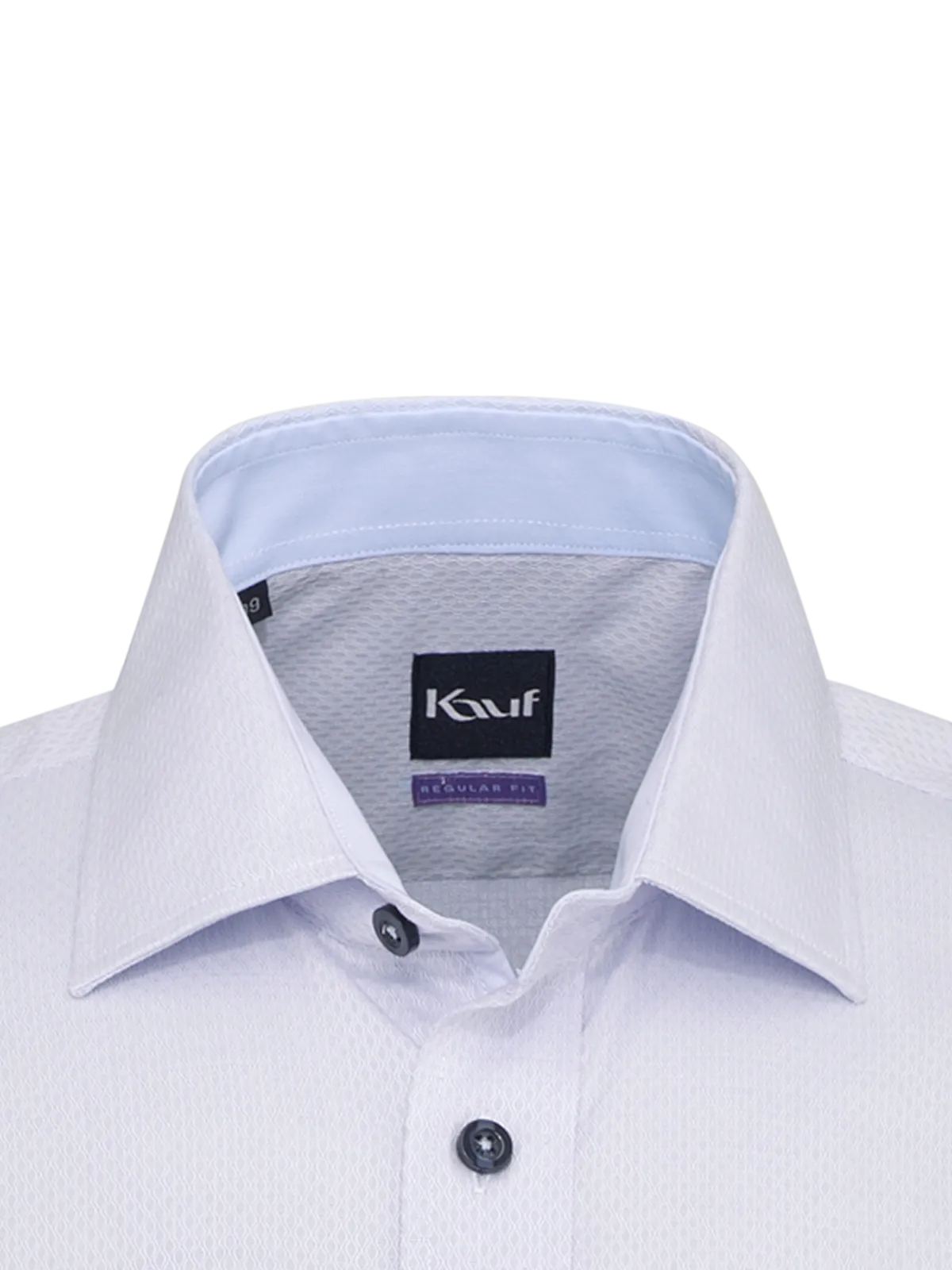 Light blue Pisa New Kent shirt, regular fit, with a subtle tone-on-tone minimalist pattern