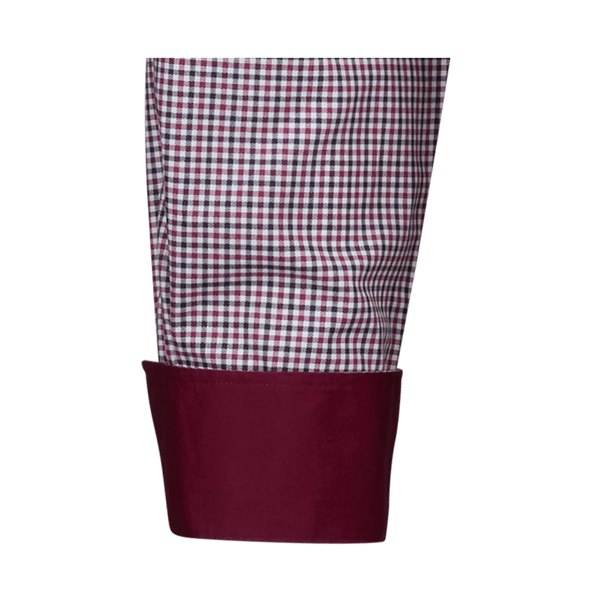 Bari Button Down Langarm regular fit rot mit Kontrast