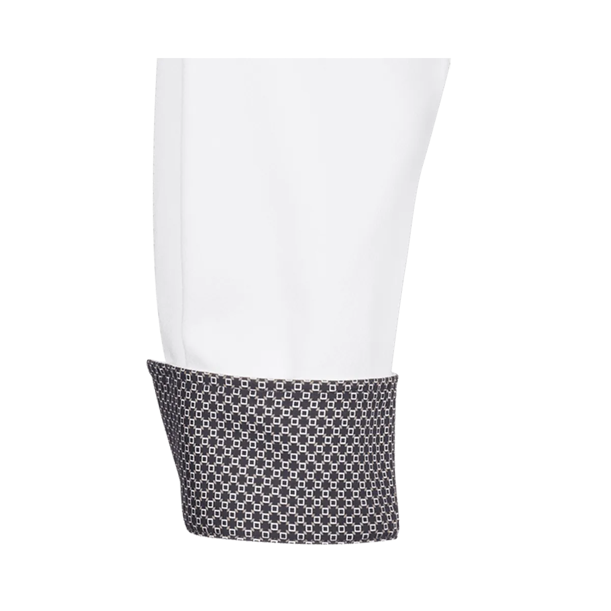 Pisa Button Down Langarm regular fit weiss mit Kontrast