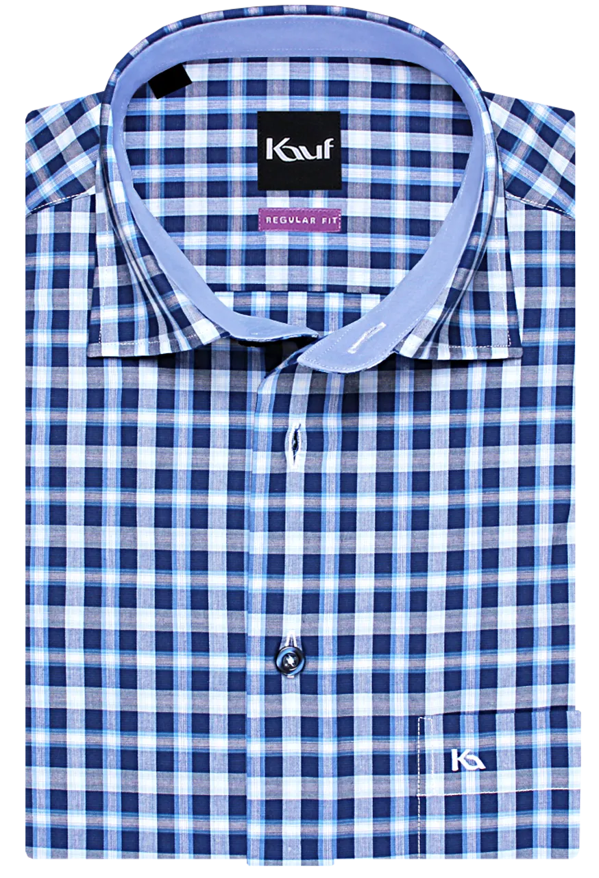 blau kariertes hemd