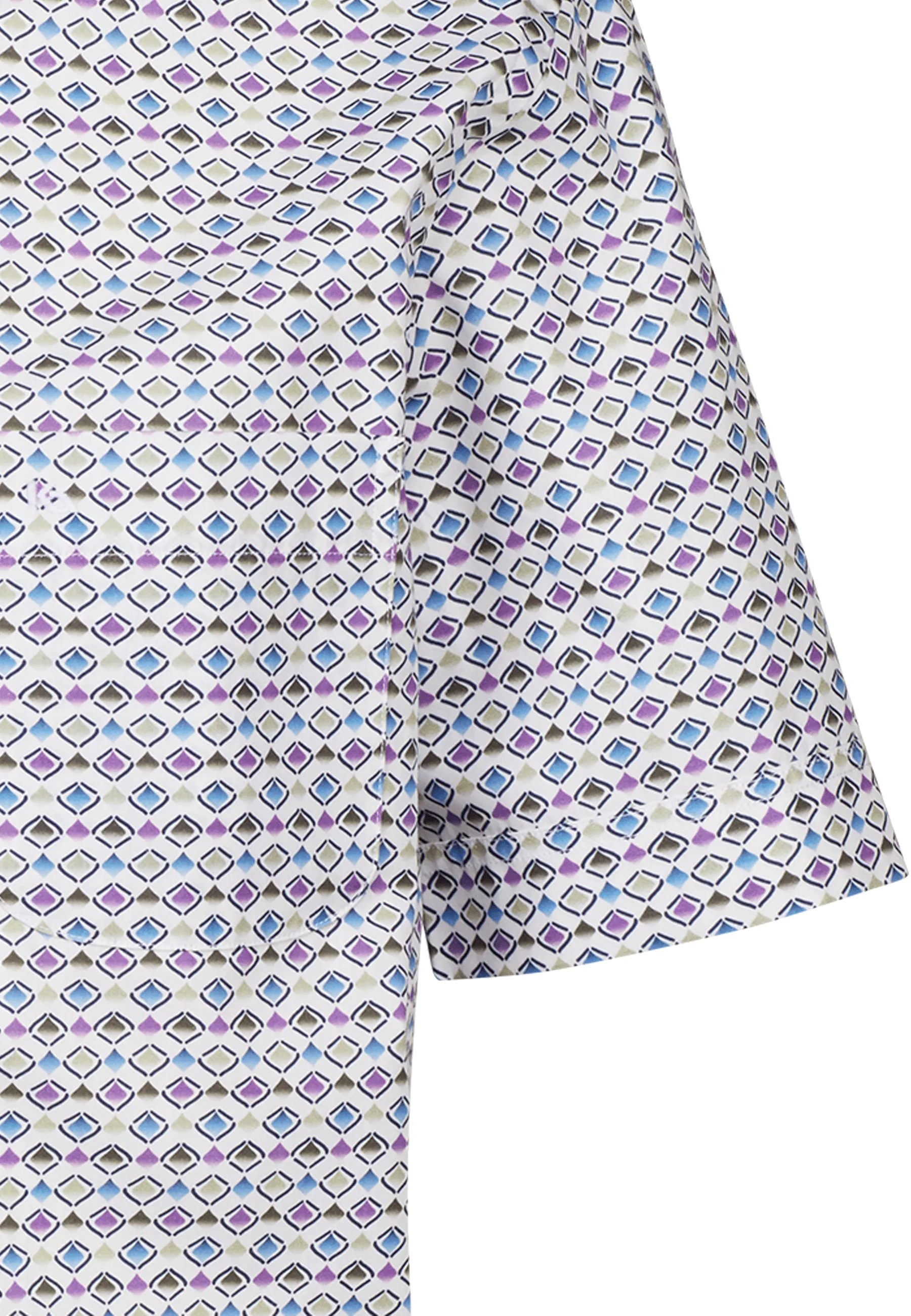 Firenze New Kent Kurzarm modern fit mit Kontrast