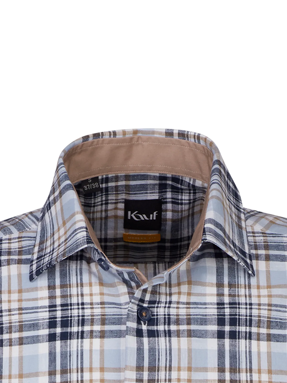 Verona Kent Kurzarm modern fit mit Kontrast