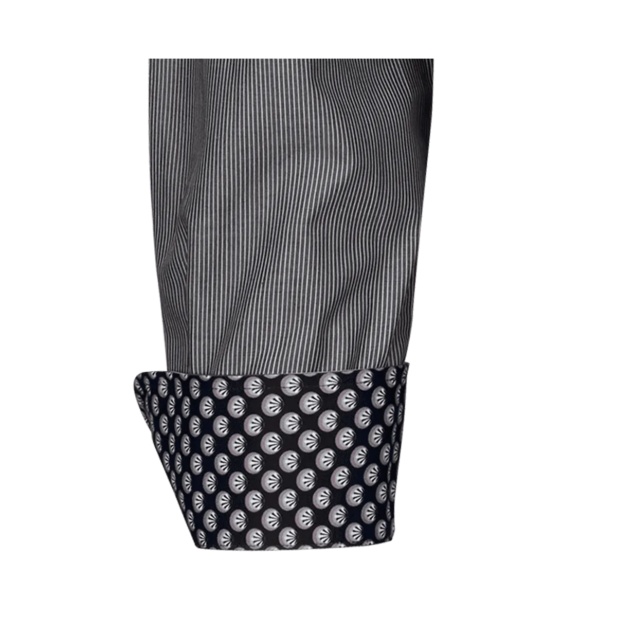 Firenze New Kent long sleeve modern fit anthracite with contrast