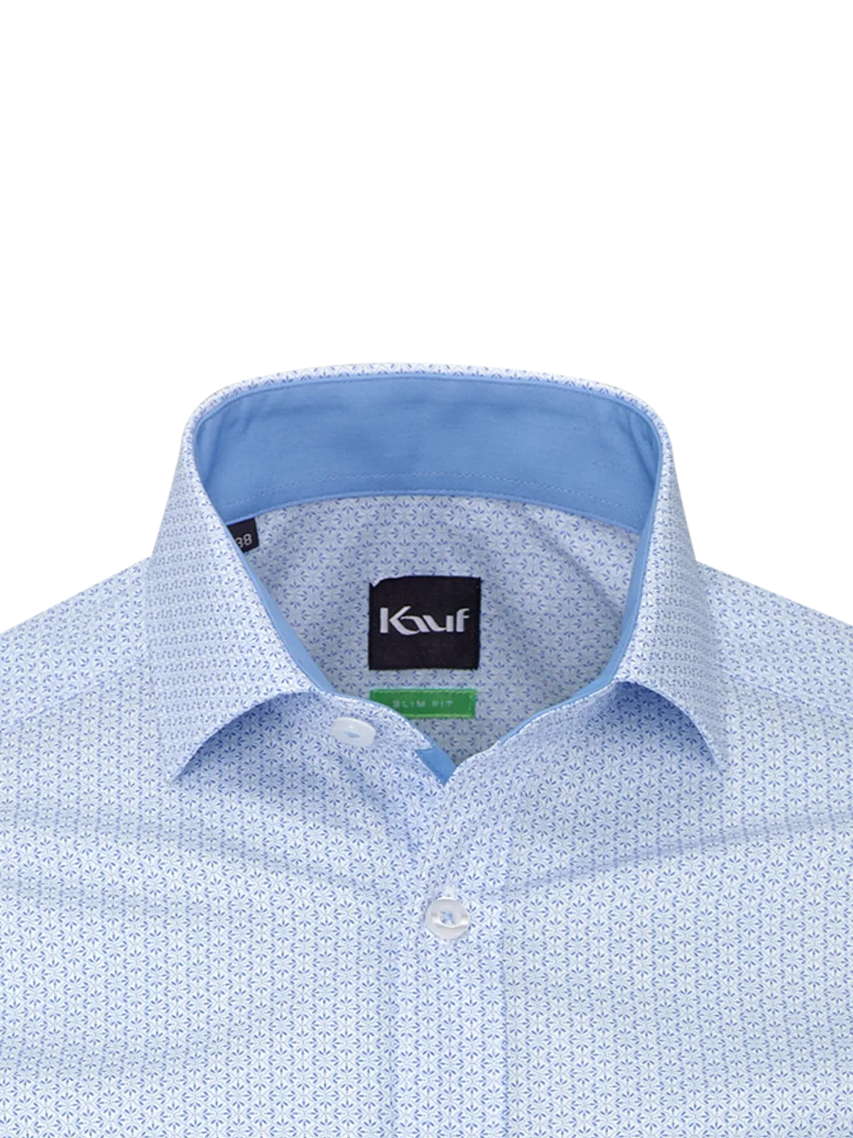 London New Kent a manica lunga Slim Fit con contrasto