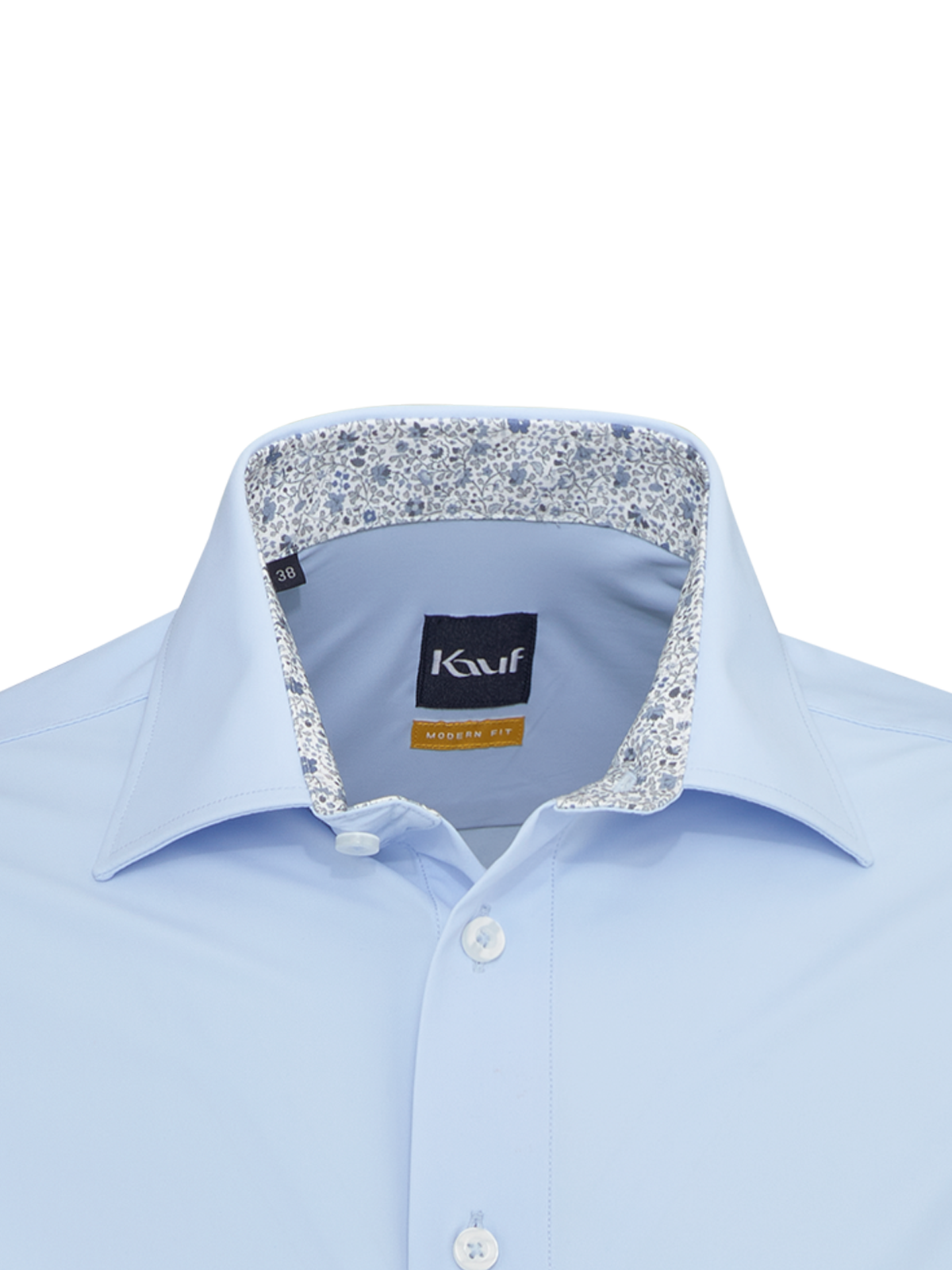 Hellblaues Firenze New Kent Jerseyhemd Modern Fit