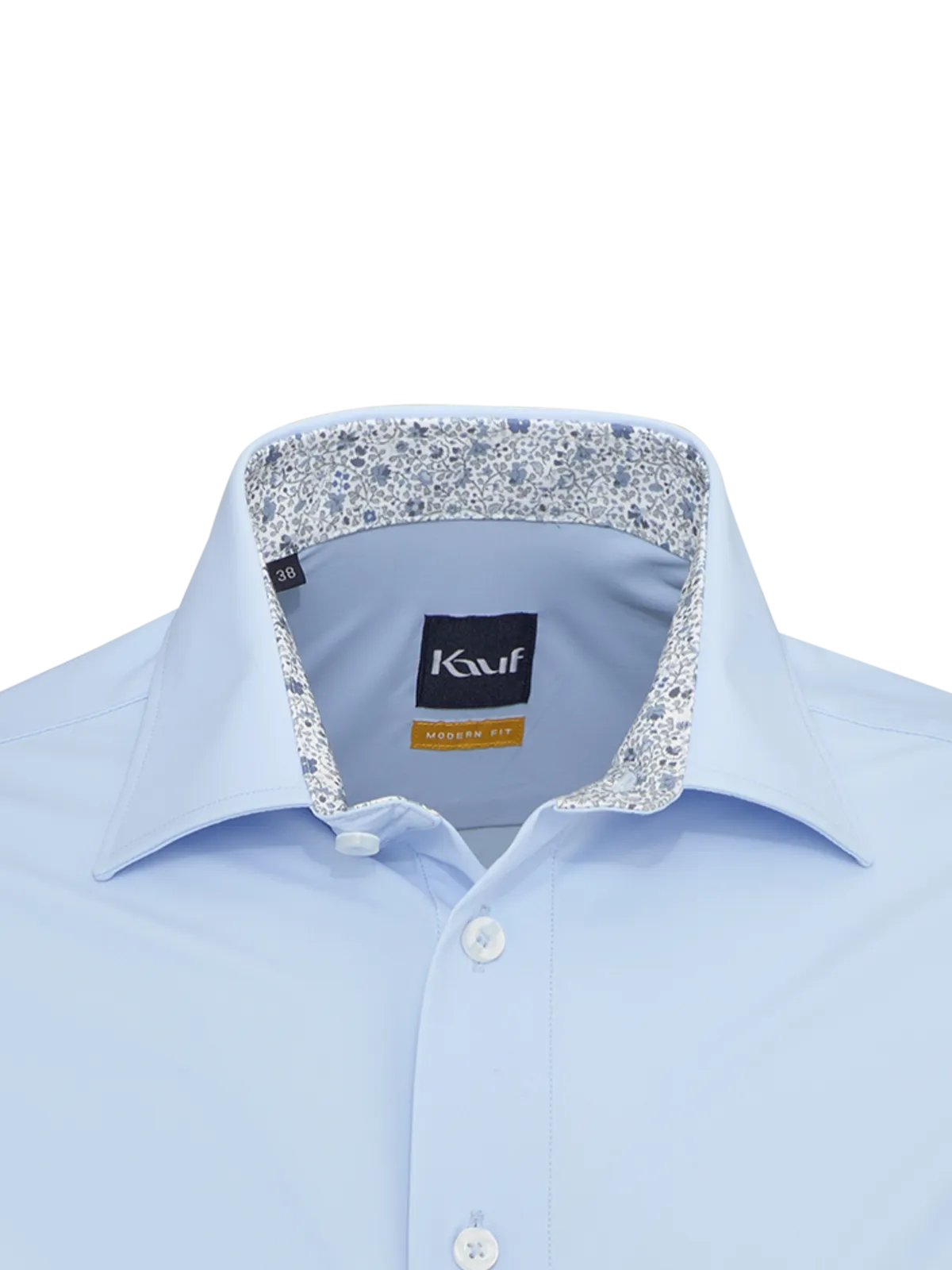 Camicia in jersey azzurro Firenze New Kent, vestibilità moderna