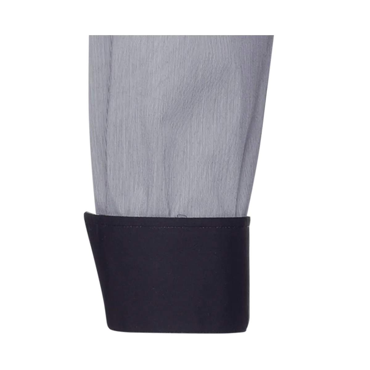 Dark grey Pisa New Kent shirt, regular fit, with fine mille-rayes stripes