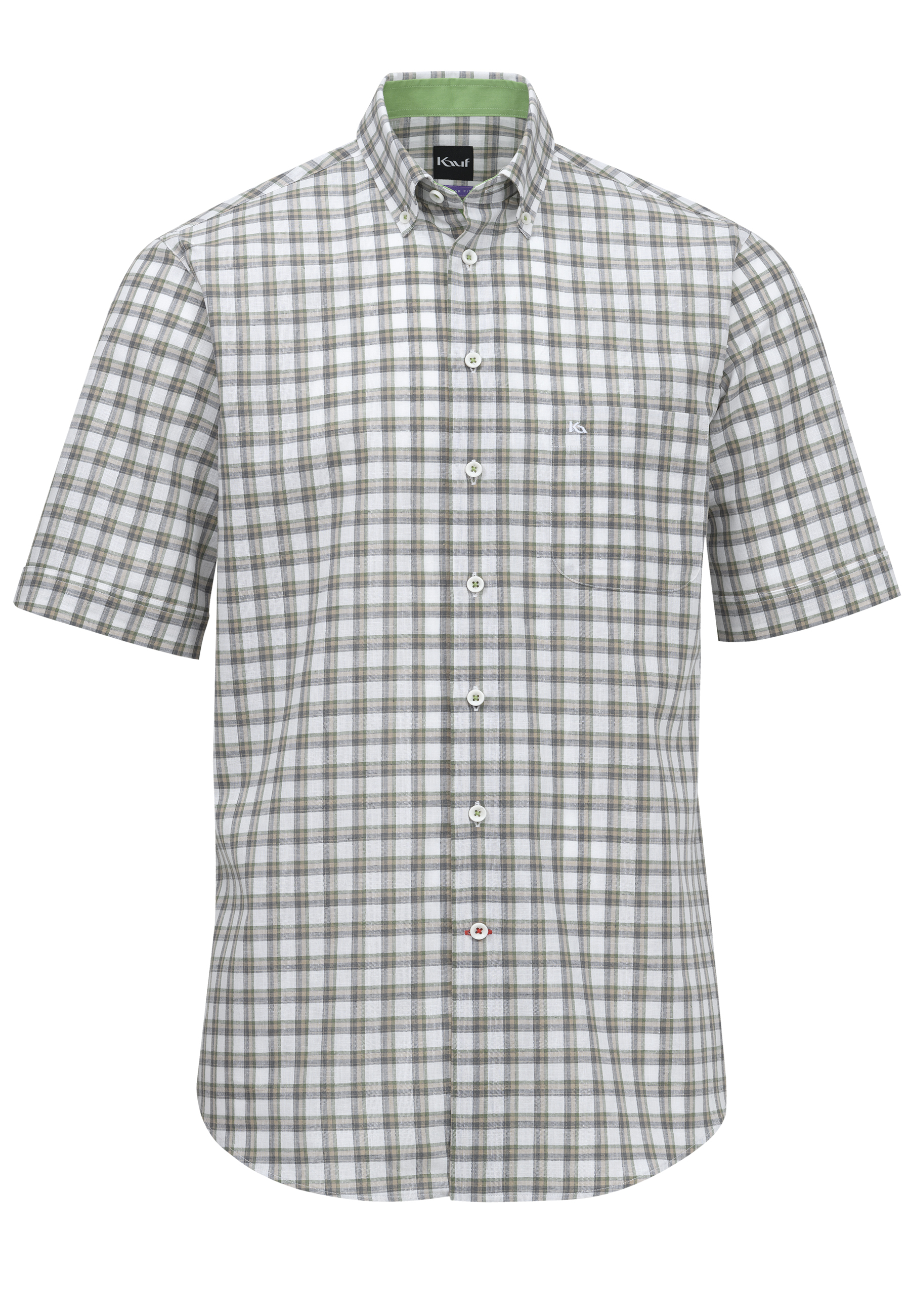 Bari Button Down Kurzarm mit Kontrast