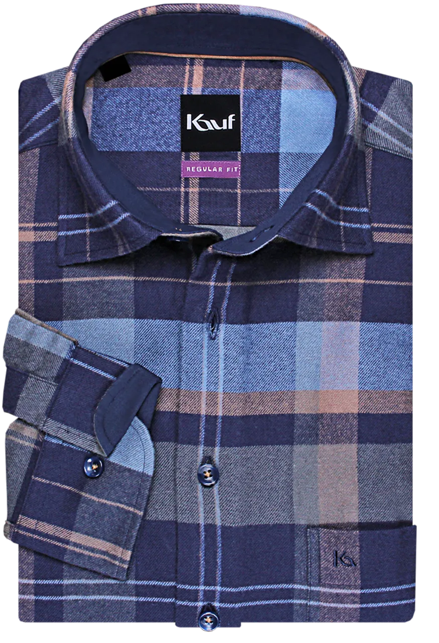 herrenoberhemd aus flanell