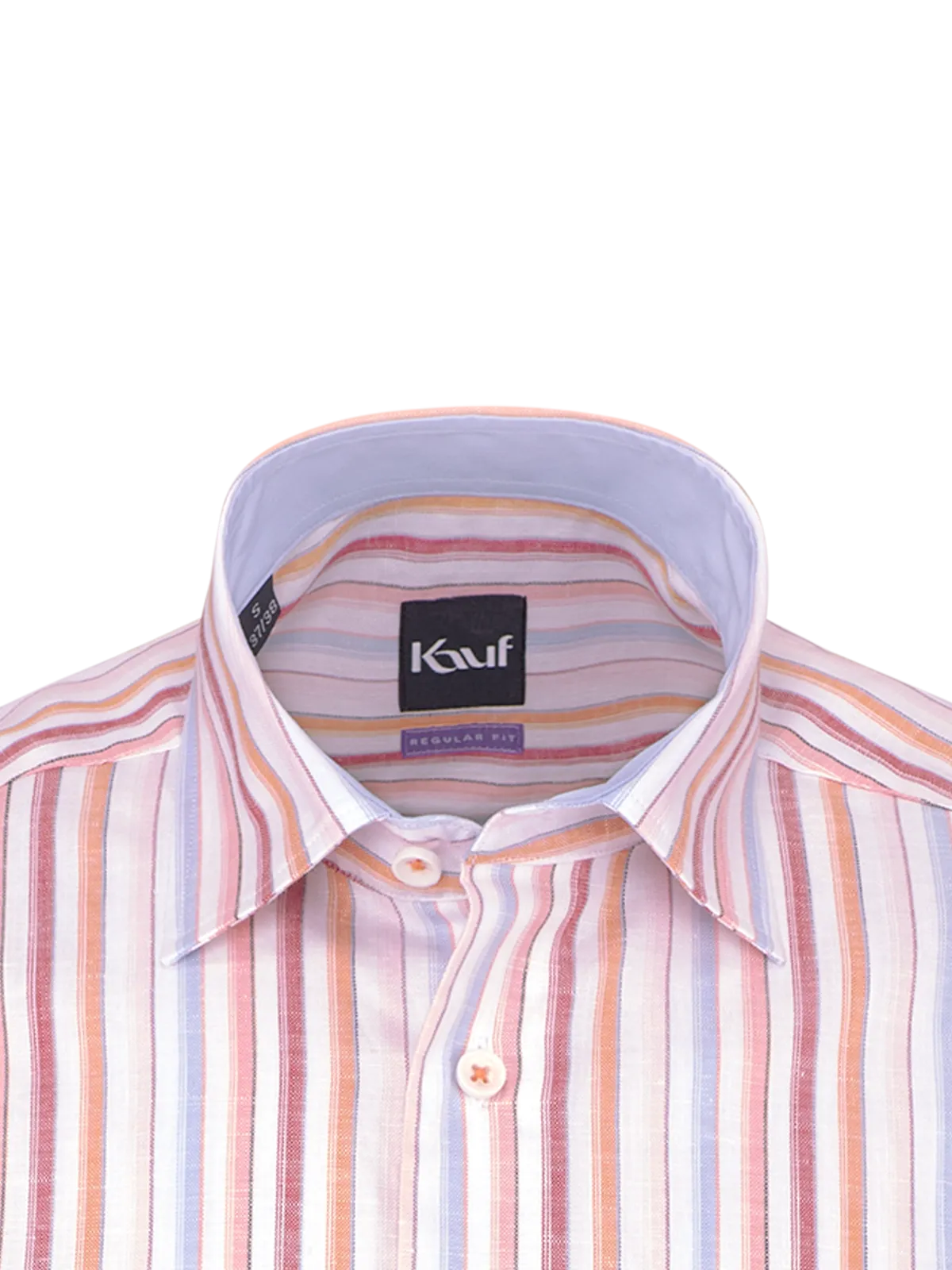 Bari Kent Kurzarm regular fit mit Leinen