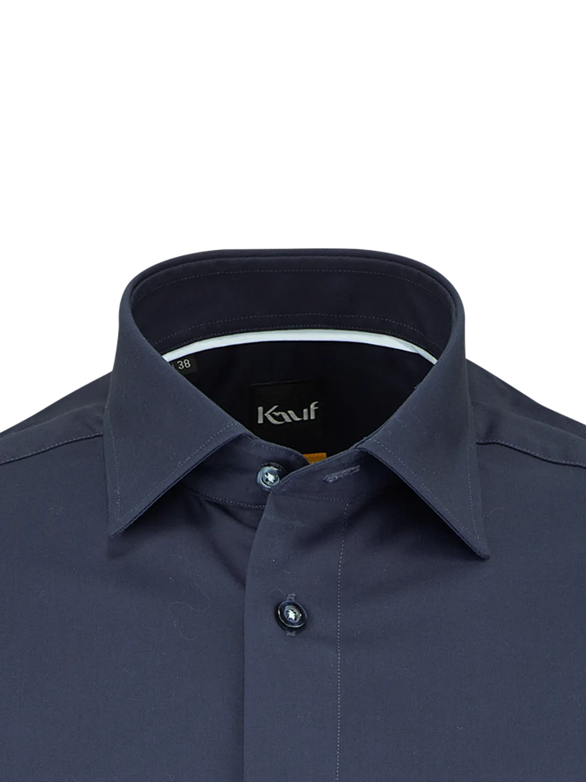 Senza stiratura blu navy camicia business vestibilità Modern Fit