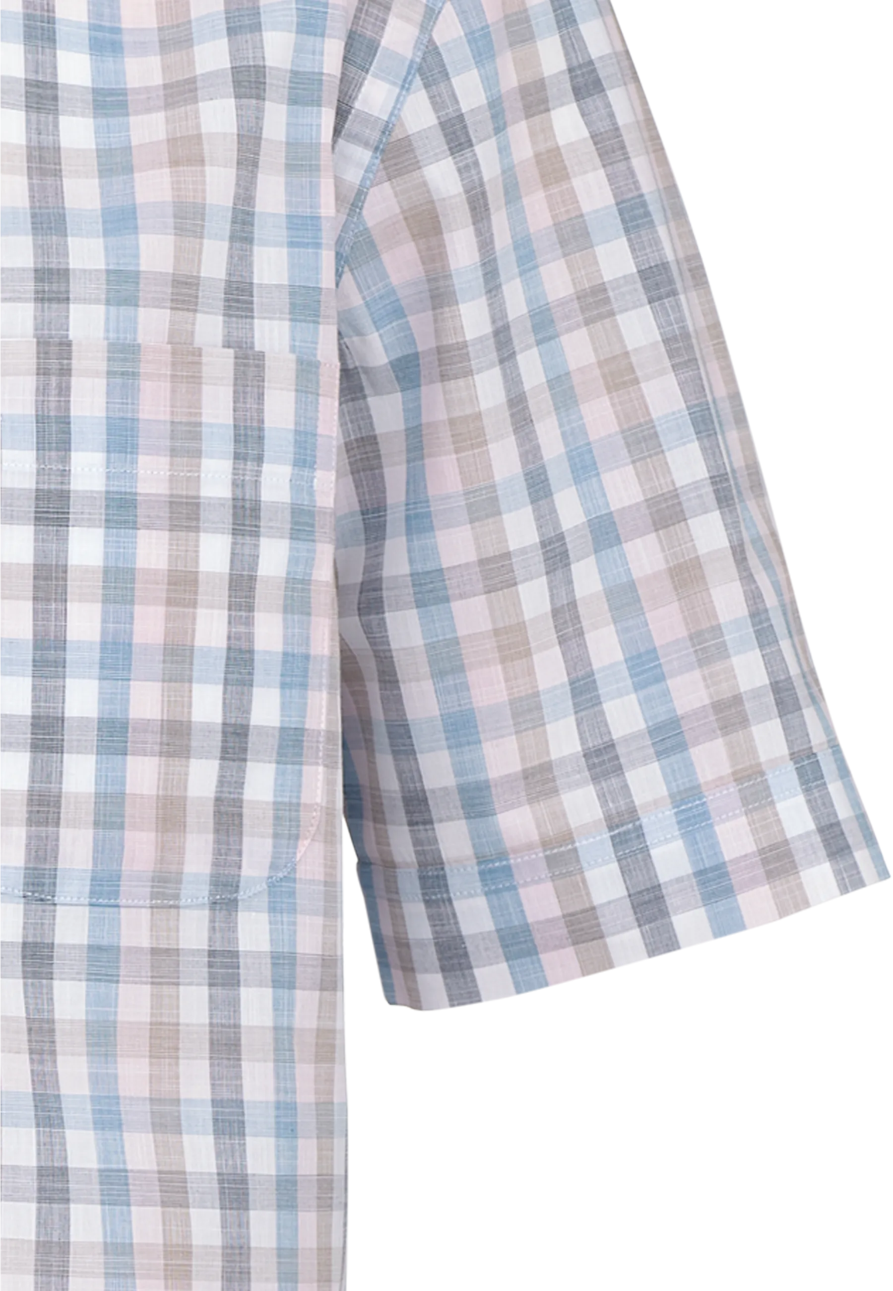 Verona Kent Kurzarm modern fit mit Kontrast