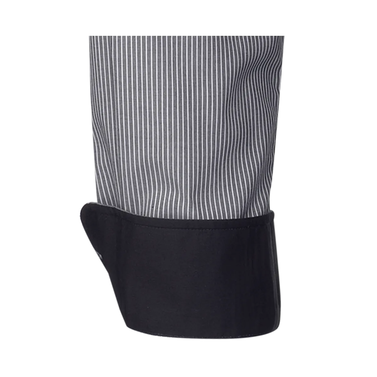 Black and white Firenze New Kent Modern Fit shirt with fine stripes