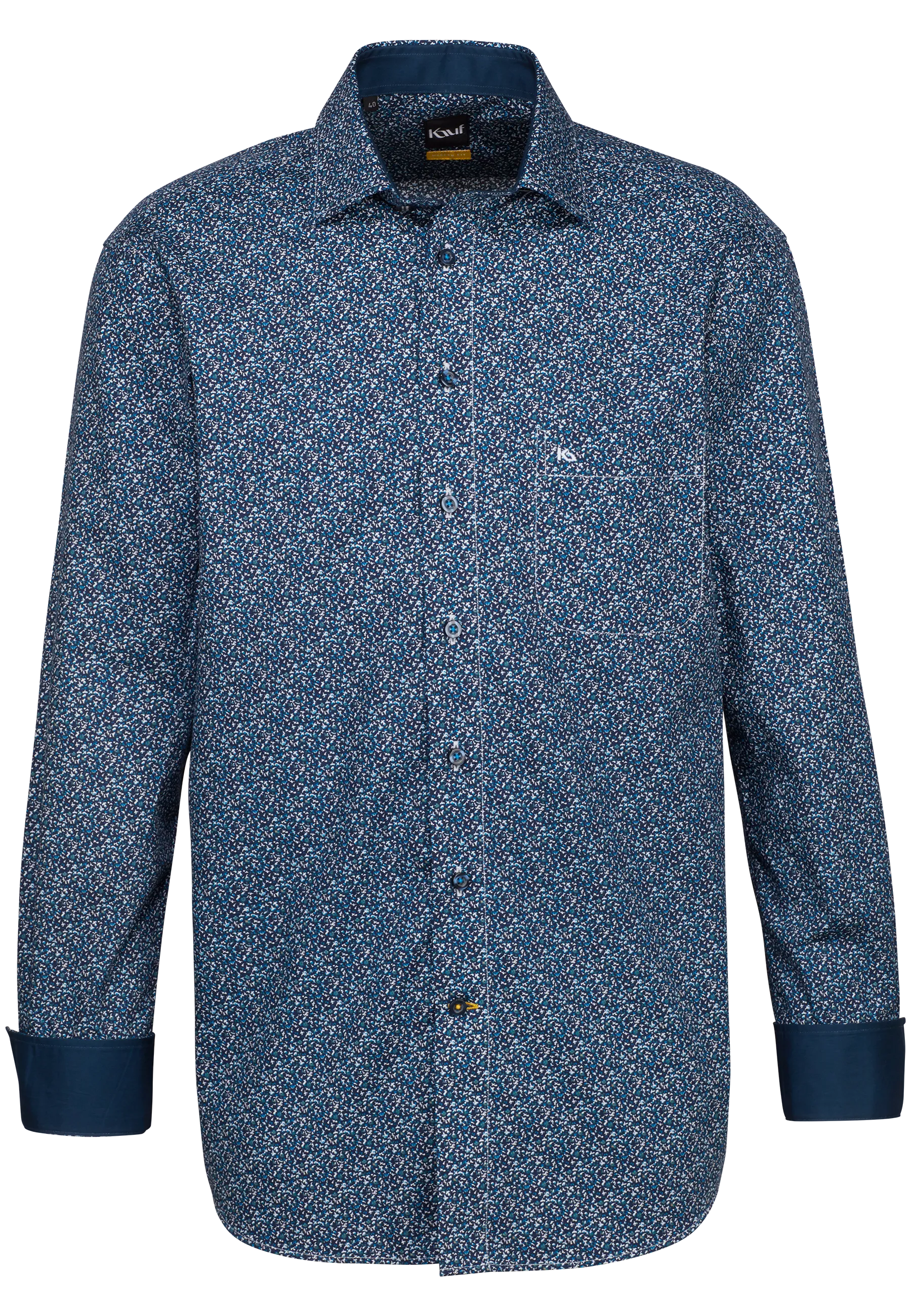 Firenze New Kent  Langarm  regular fit mit Kontrast