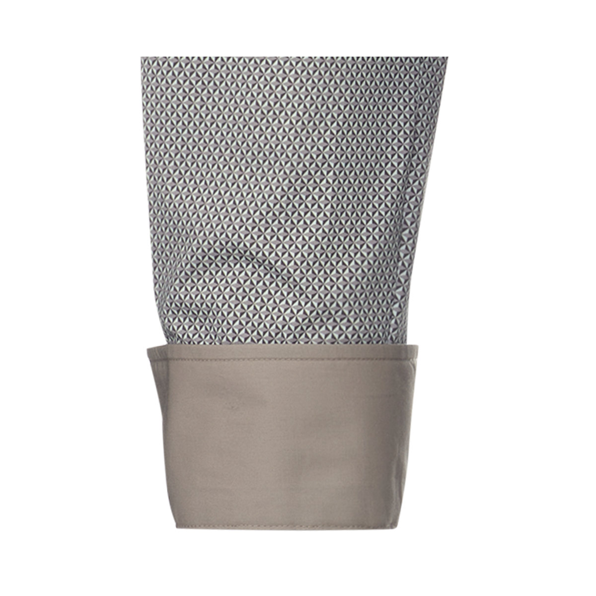 Beige-braunes Firenze New Kent Jerseyhemd Modern Fit