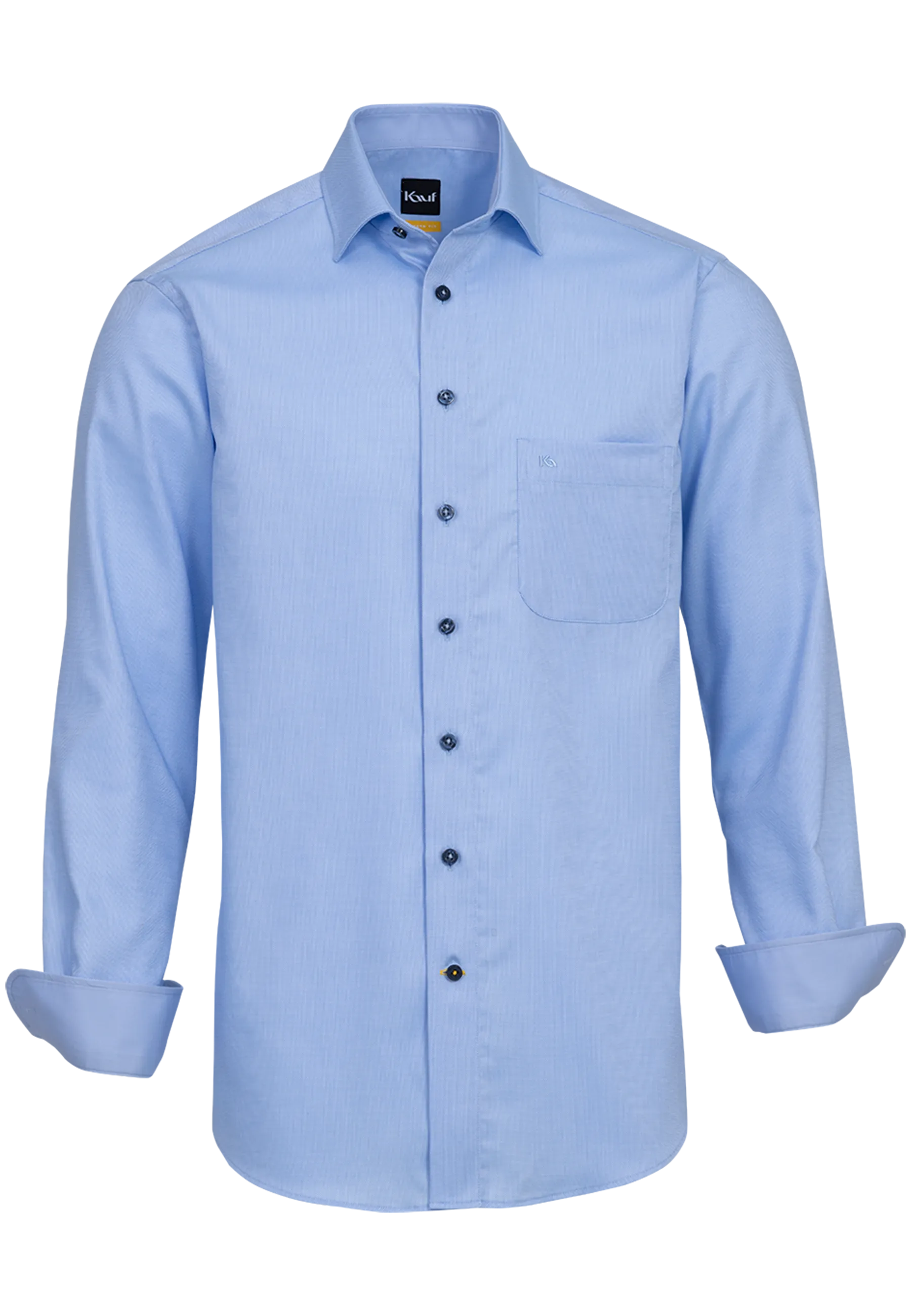 Blaues Langarmhemd