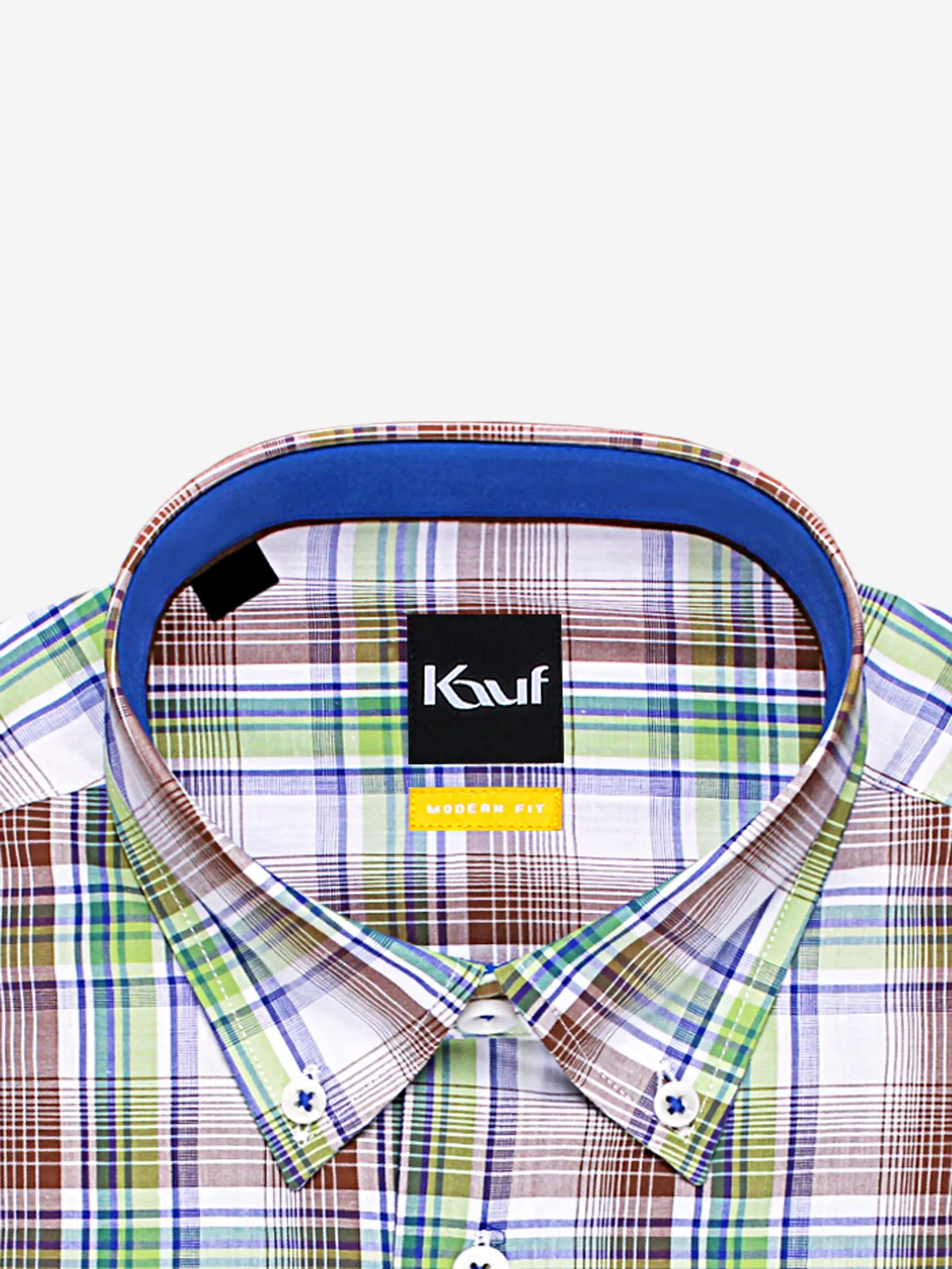 Verona Button Down Kurzarm mit Kontrast