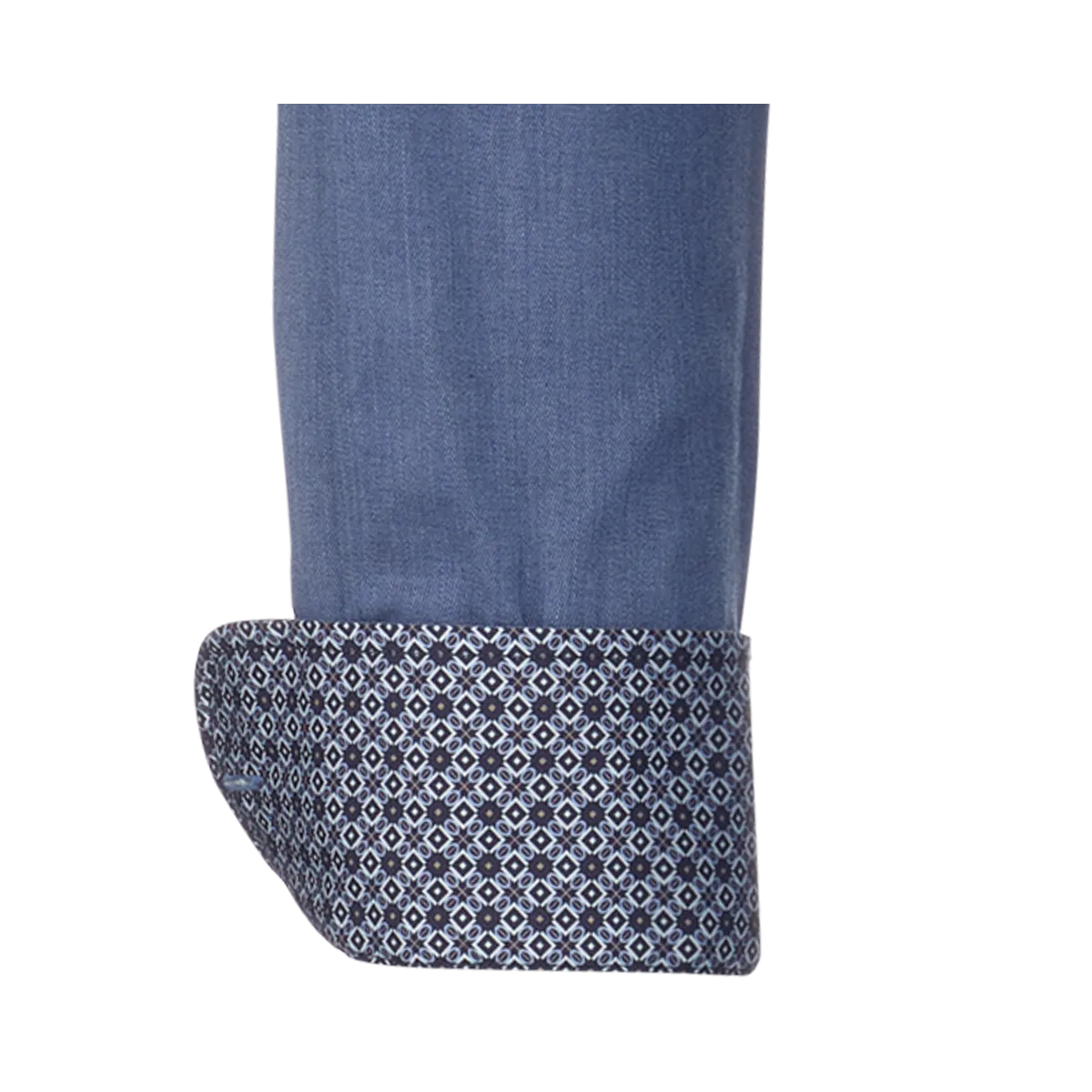 Blu medio Camicia button-down Verona, vestibilità moderna, in morbido twill