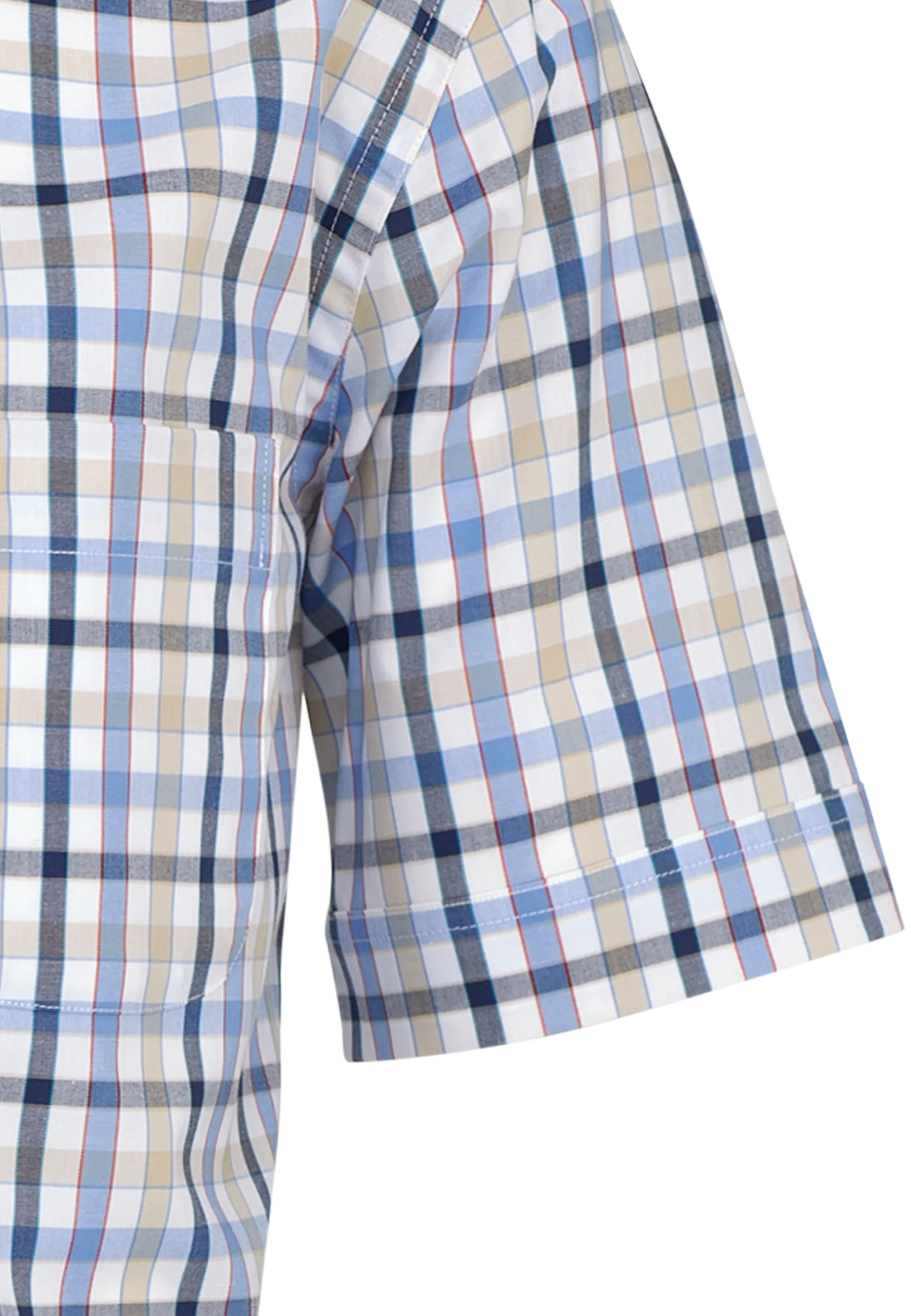 Verona Kent Kurzarm modern fit mit Kontrast