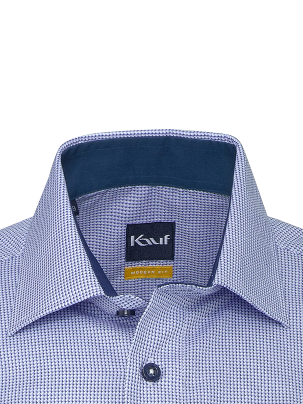 Blue and white Firenze New Kent shirt Modern Fit with a subtle texture