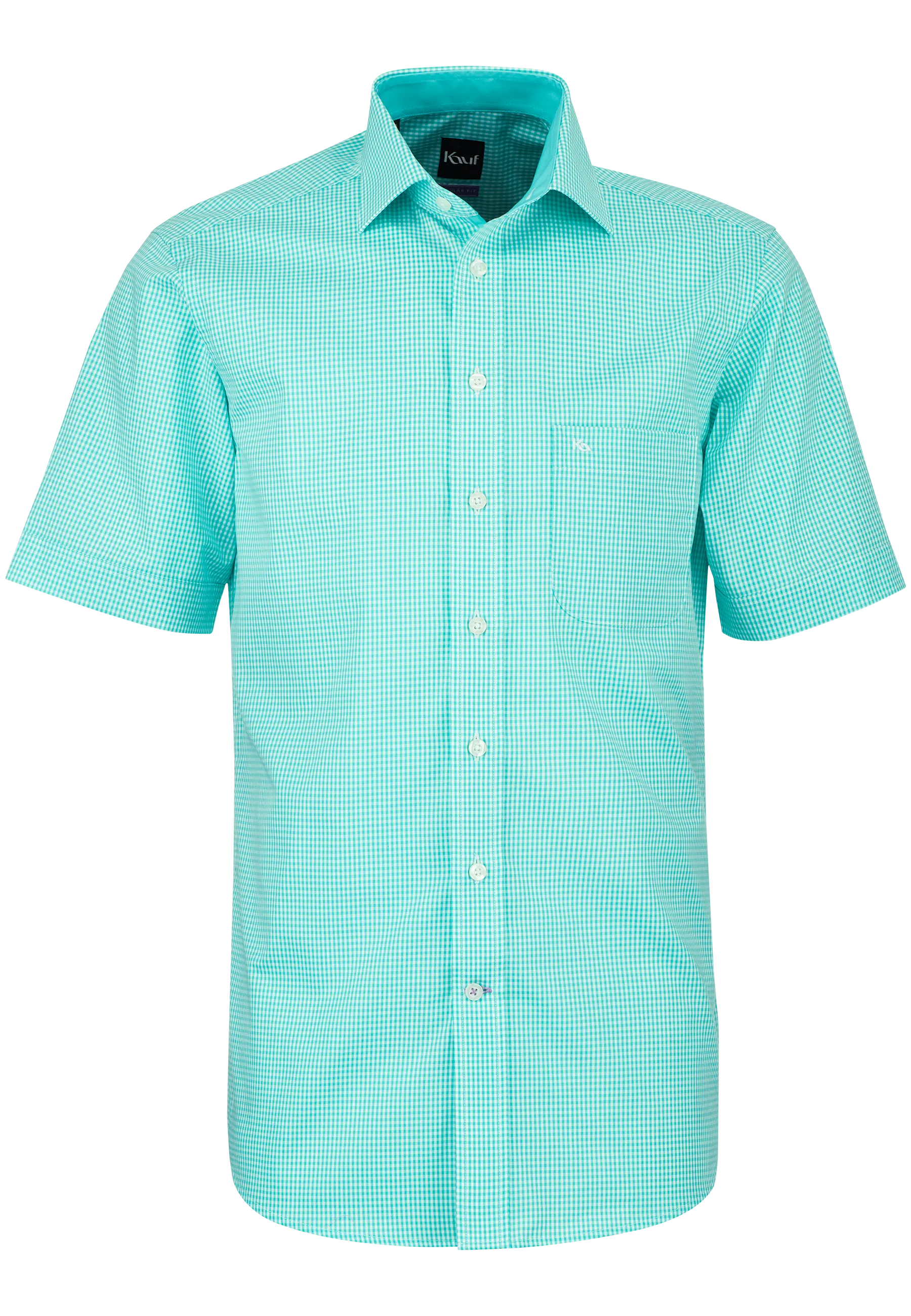 camicia a quadri a maniche corte