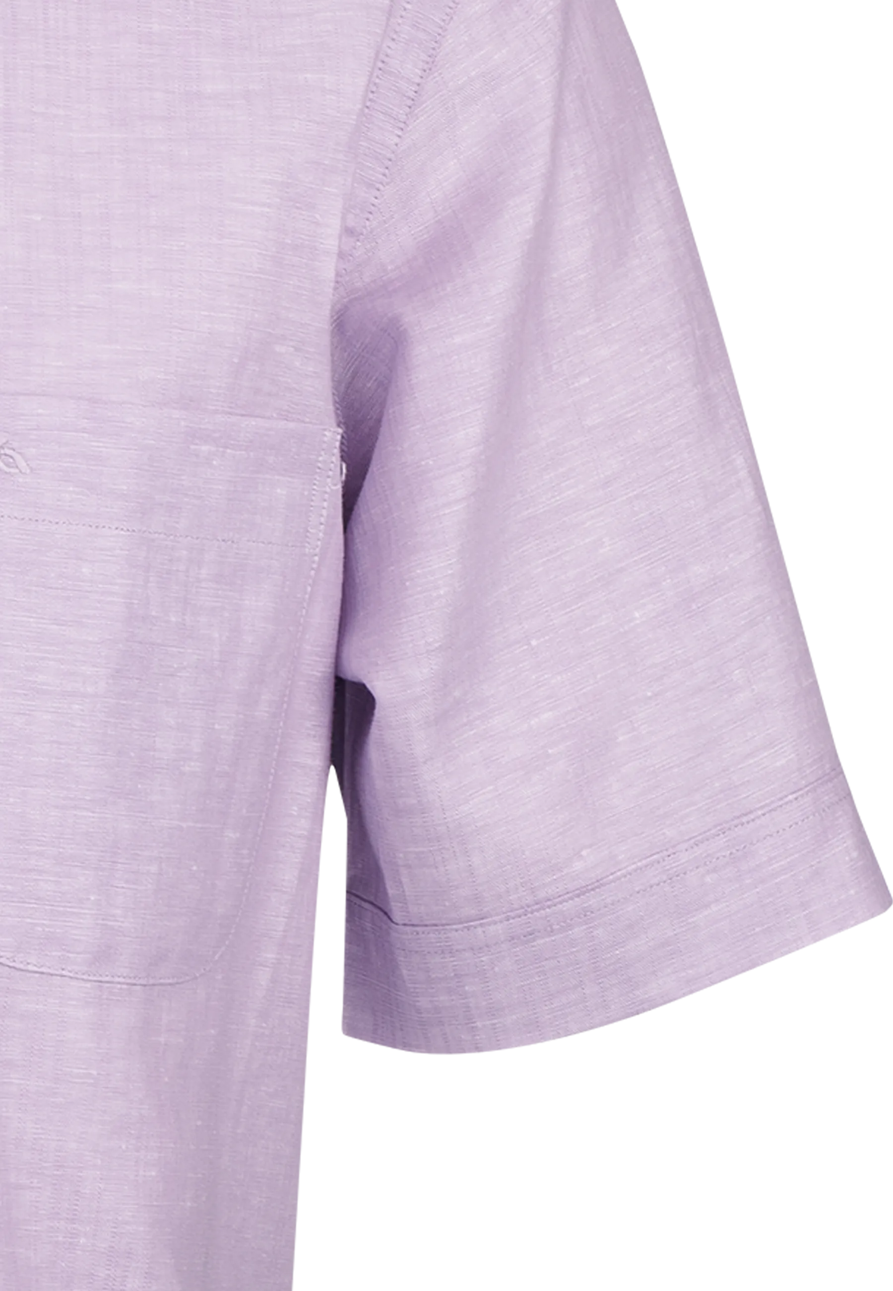 Bari Button Down Kurzarm regular fit mit Kontrast mit Leinen