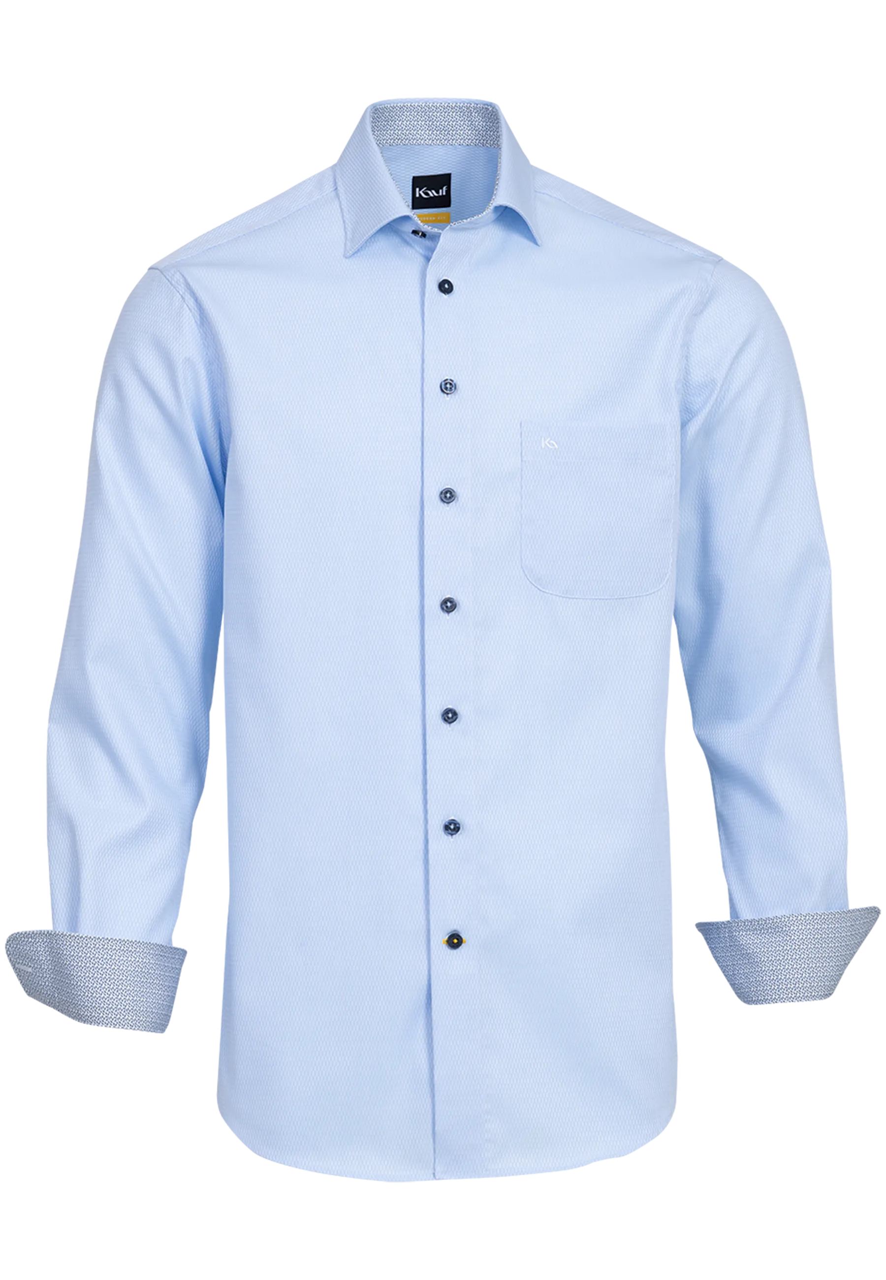 Blaues Herrenhemd