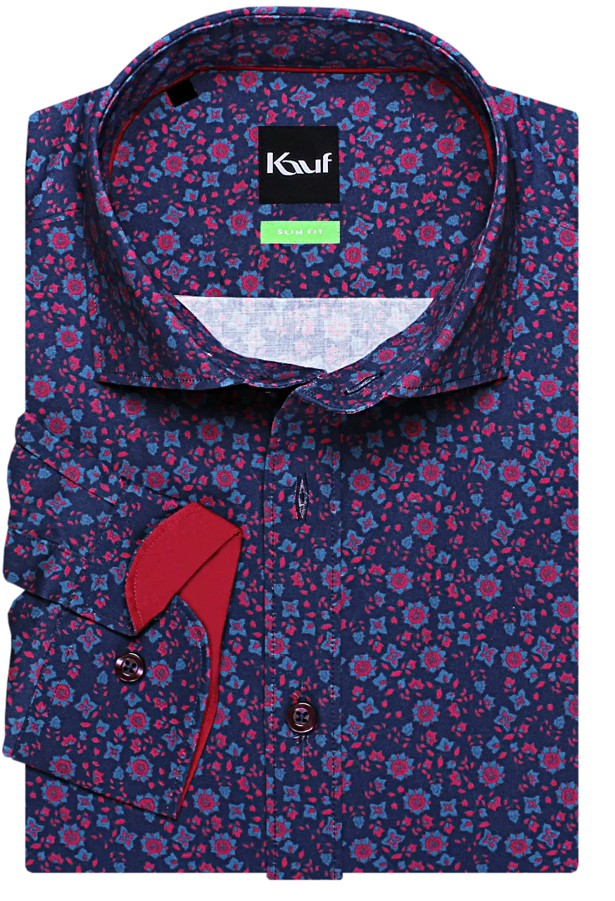 slim fit hemd blau