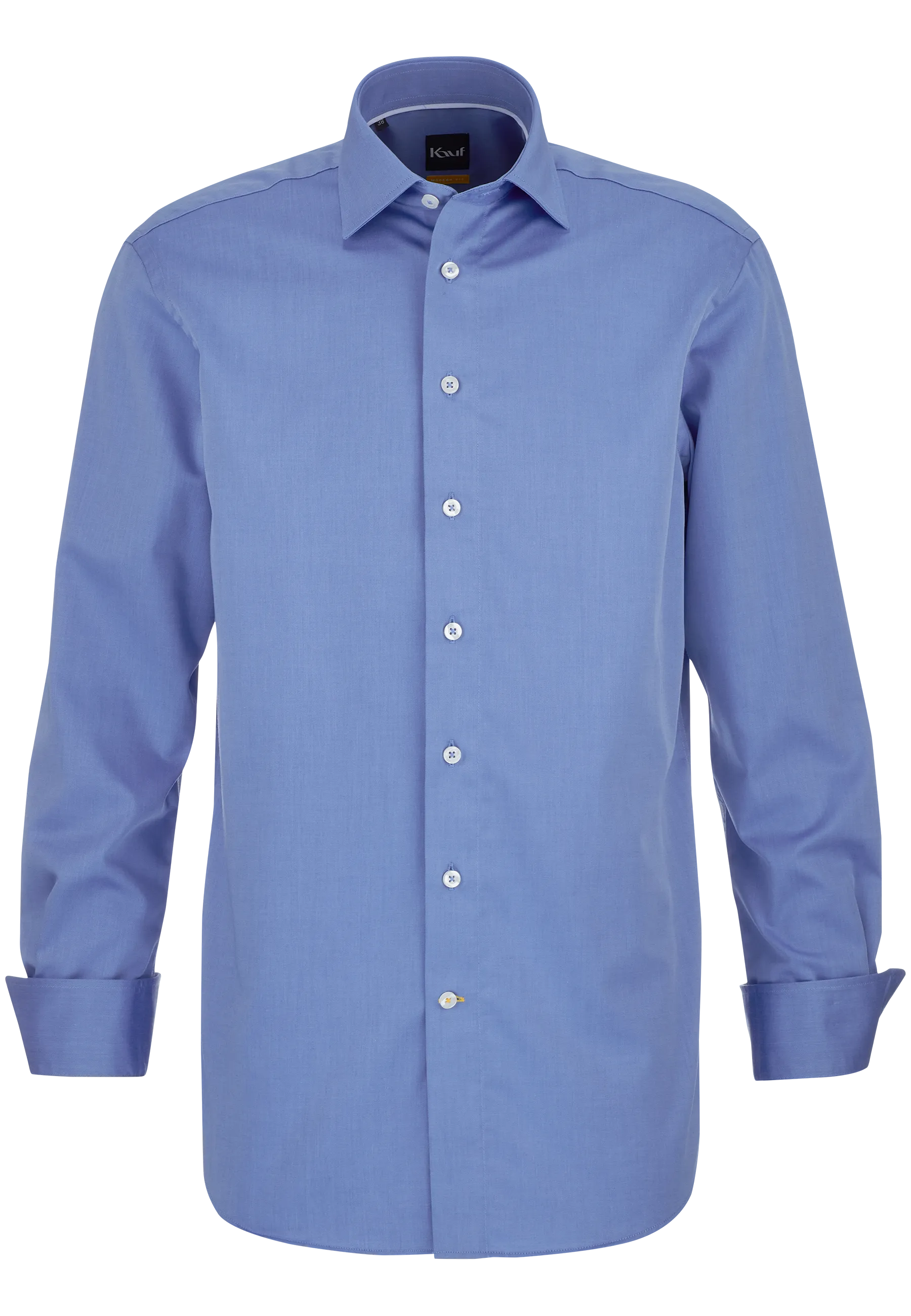 Bügelfreies mittelblaues Businesshemd Modern Fit 