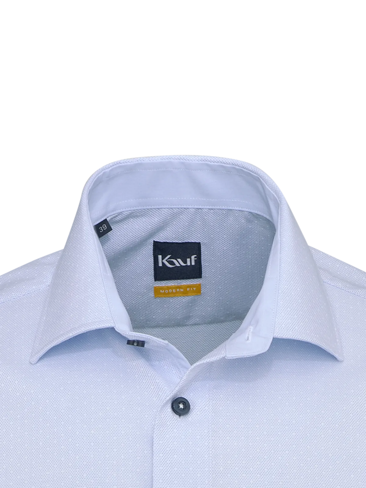 Hellblaues Pisa New Kent Hemd Regular Fit mit feiner Dobby-Struktur