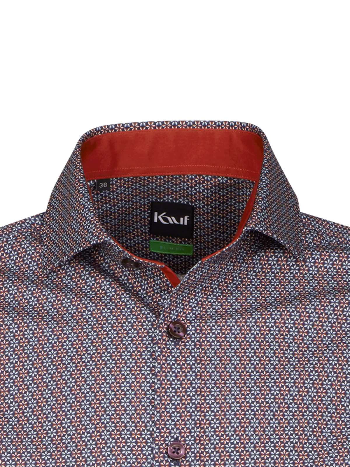 London New Kent Langarm slim fit mit Kontrast